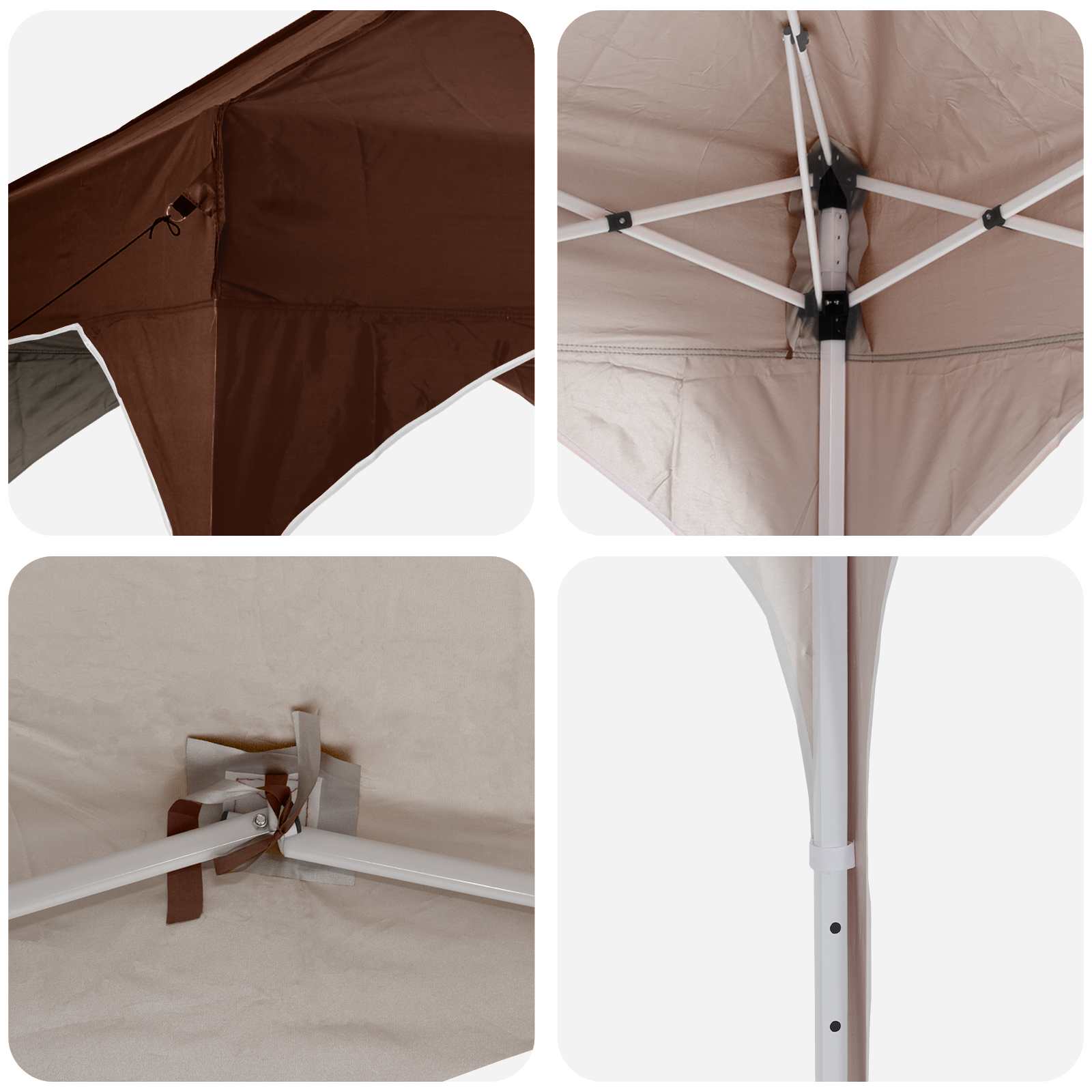 Pop-up šventinis palapinė 194 x 194 x 245 cm Ruda Pop-up šventinis palapinė 194 x 194 x 245 cm Ruda - Image 10