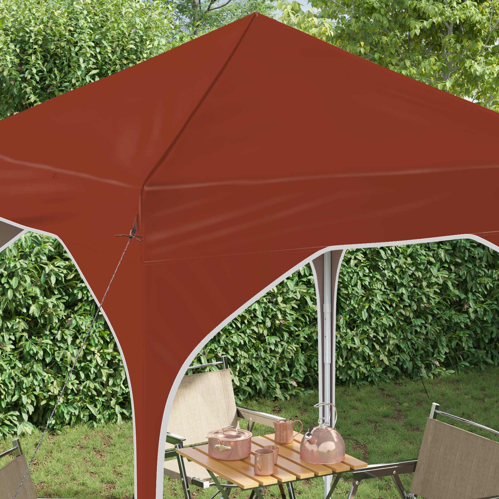 Pop-up šventinis palapinė 194 x 194 x 245 cm Terakotos Pop-up šventinis palapinė 194 x 194 x 245 cm Terakotos - Image 5