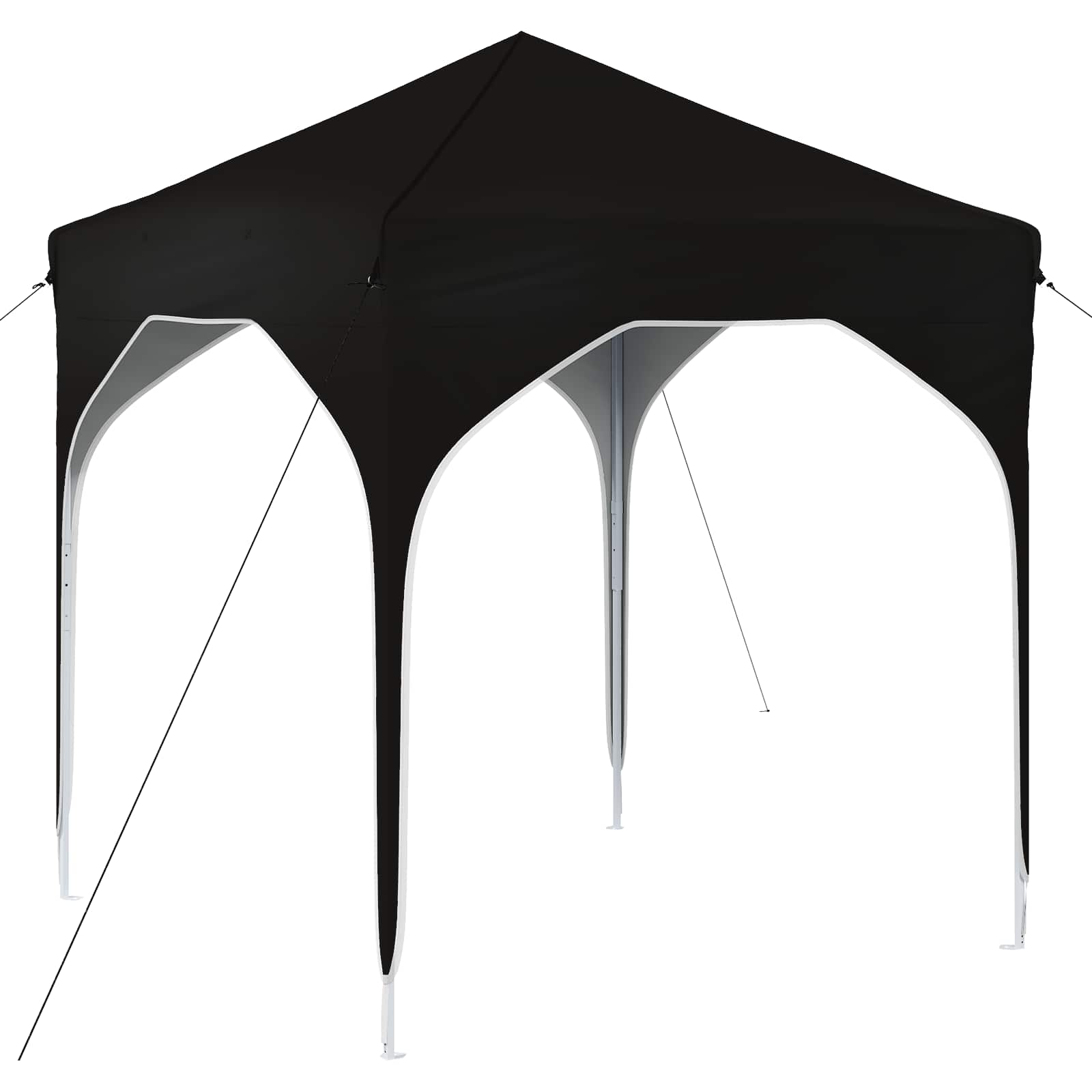 Pop-up šventinis palapinė 194 x 194 x 245 cm Juoda Pop-up šventinis palapinė 194 x 194 x 245 cm Juoda - Image 3