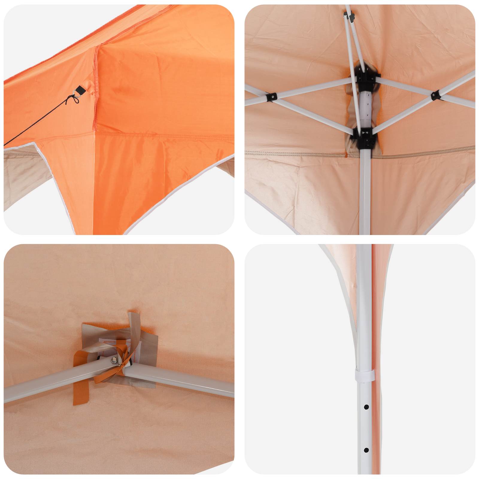 Pop-up šventinis palapinė 194 x 194 x 245 cm Oranžinė Pop-up šventinis palapinė 194 x 194 x 245 cm Oranžinė - Image 10
