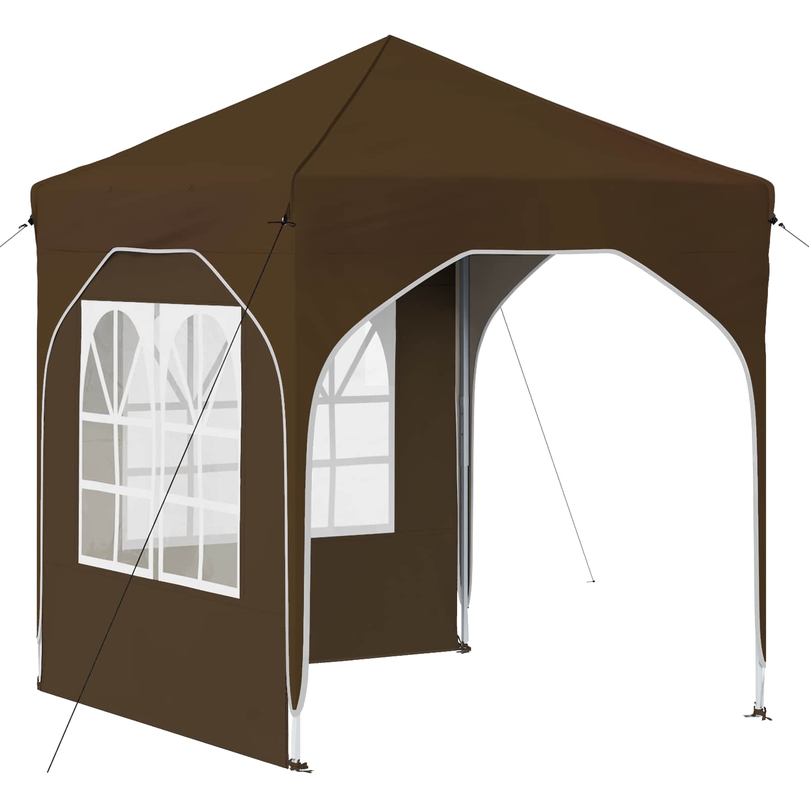 Pop-up šventinis palapinė 192 x 192 x 245 cm Taupe Pop-up šventinis palapinė 192 x 192 x 245 cm Taupe - Image 3