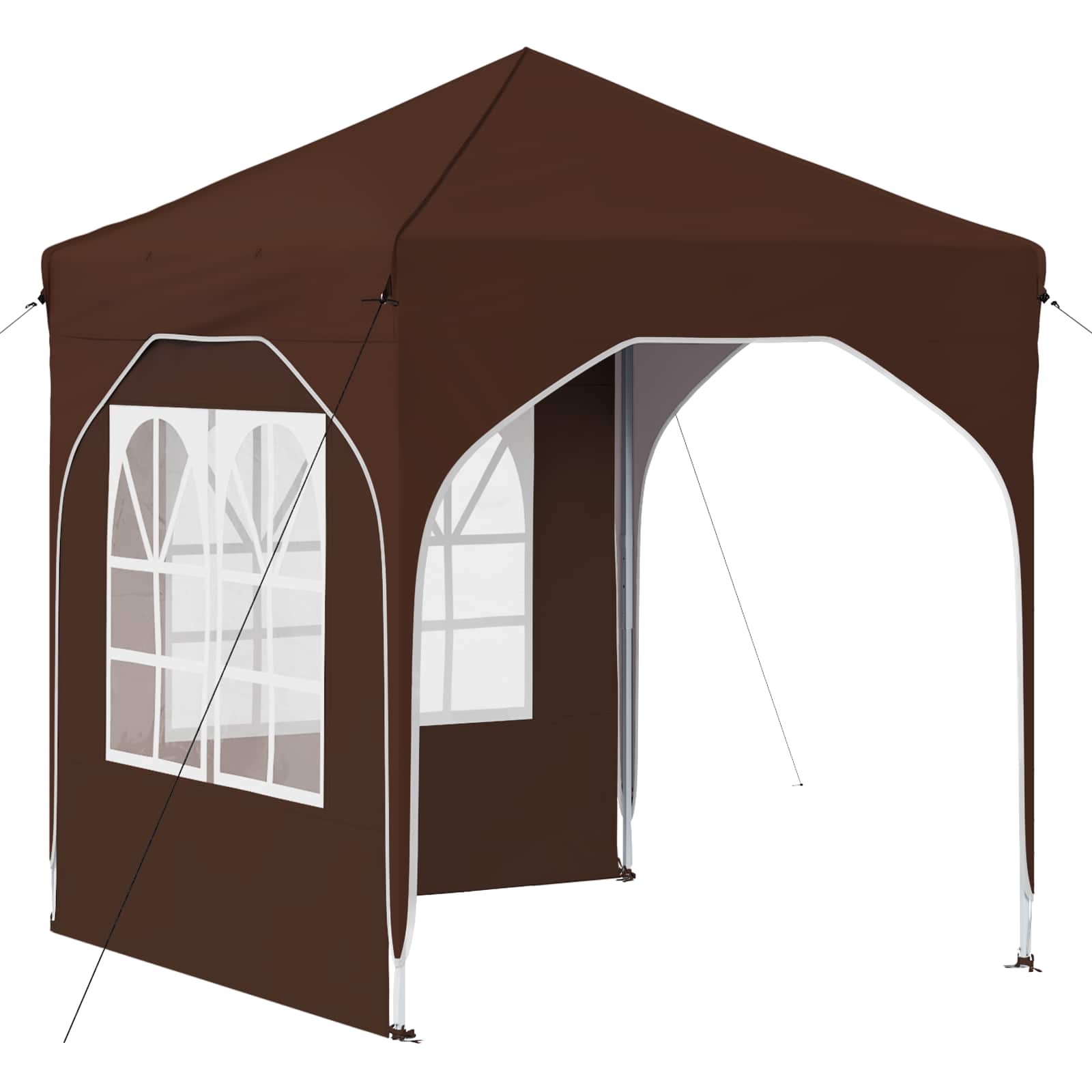 Pop-up šventinis palapinė 192 x 192 x 245 cm Ruda Pop-up šventinis palapinė 192 x 192 x 245 cm Ruda - Image 3