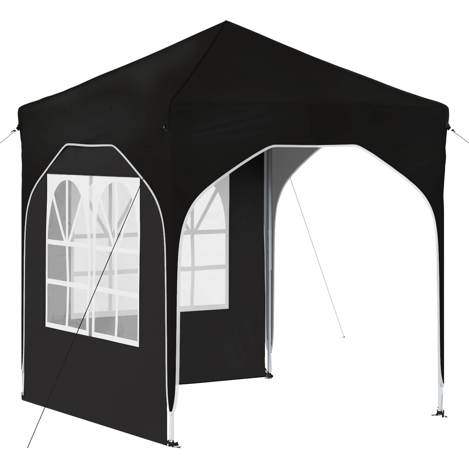 Pop-up šventinis palapinė 192 x 192 x 245 cm Juoda Pop-up šventinis palapinė 192 x 192 x 245 cm Juoda - Image 3