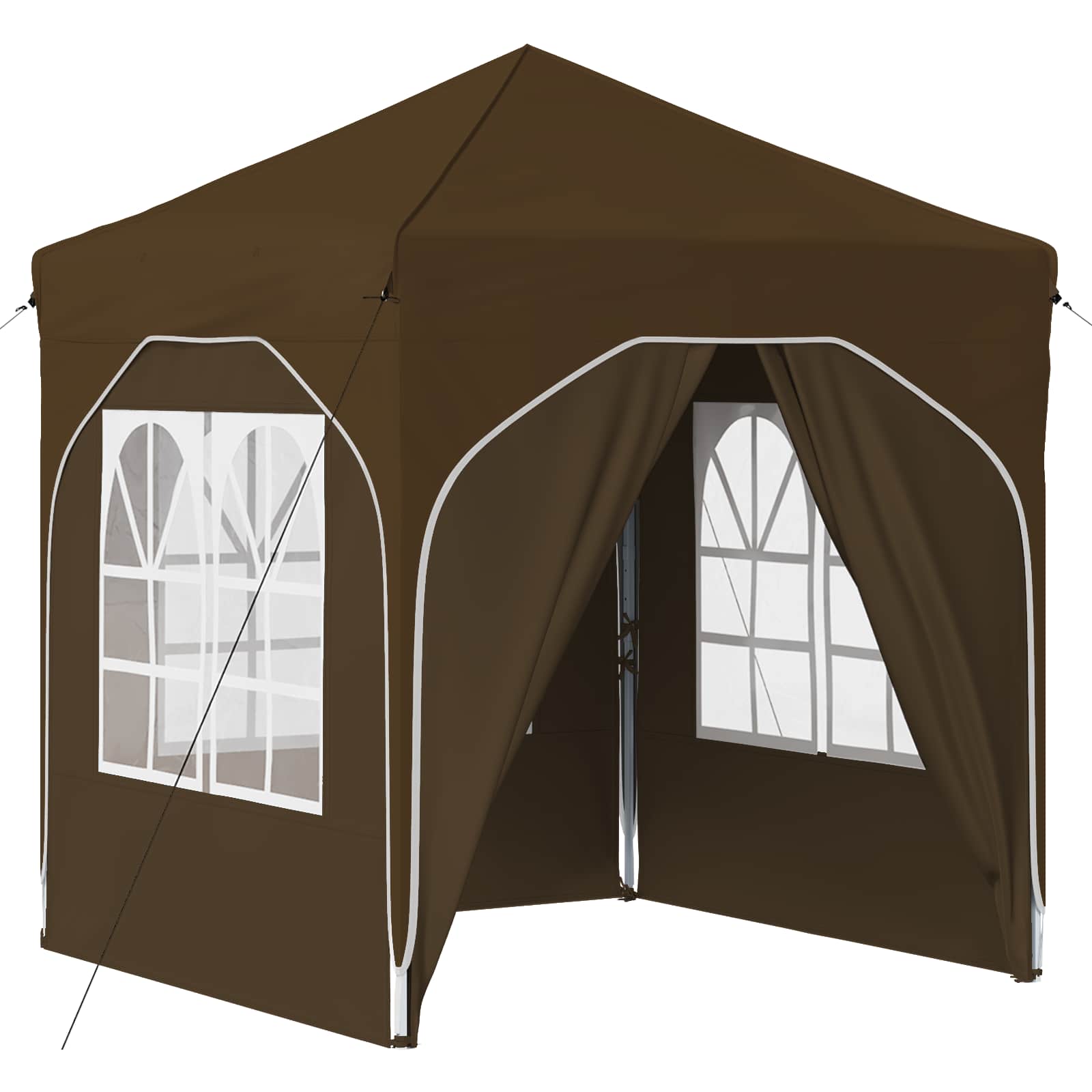 Pop-up šventinis palapinė 192 x 192 x 245 cm Taupe Pop-up šventinis palapinė 192 x 192 x 245 cm Taupe - Image 3