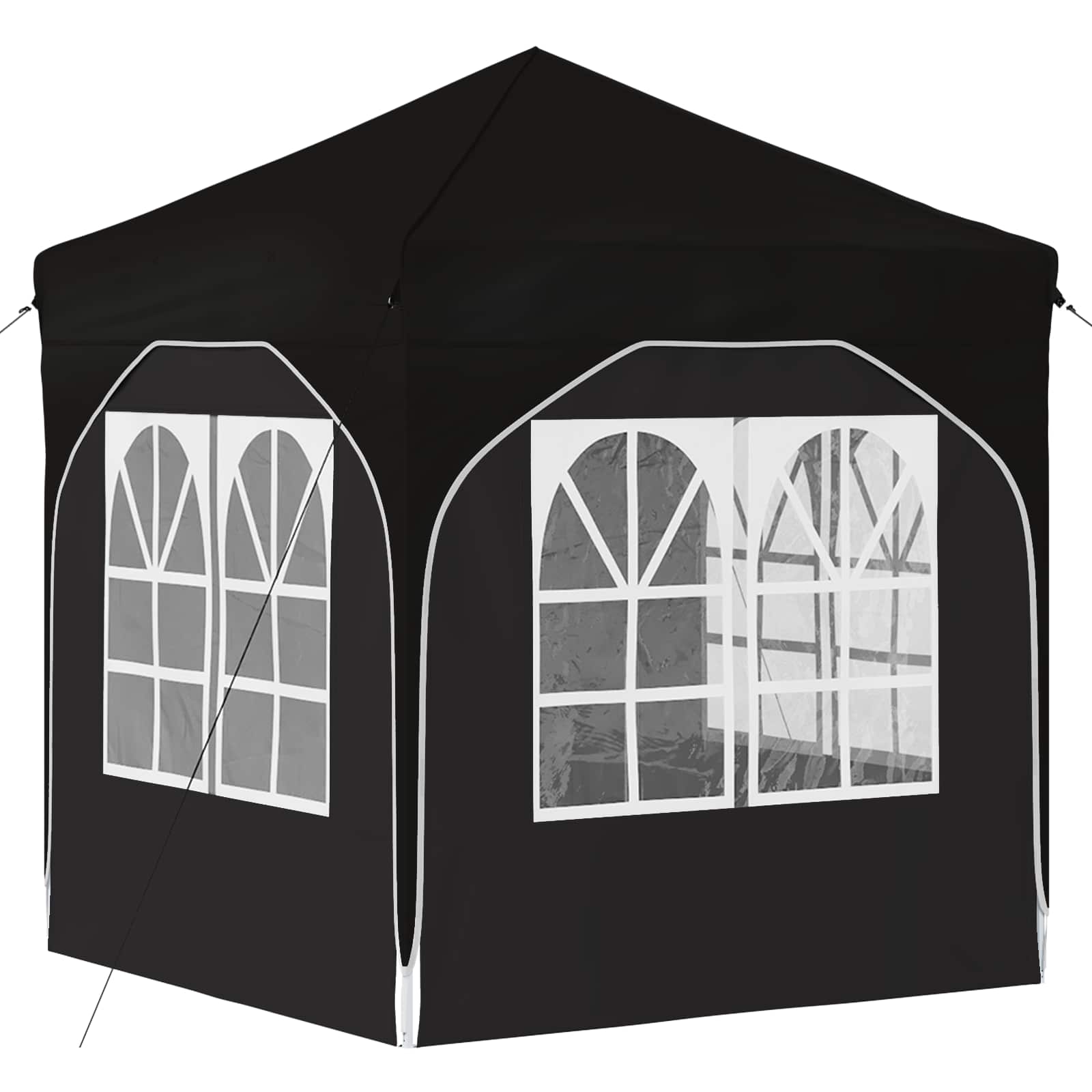 Pop-up šventinis palapinė 192 x 192 x 245 cm Juoda Pop-up šventinis palapinė 192 x 192 x 245 cm Juoda - Image 10