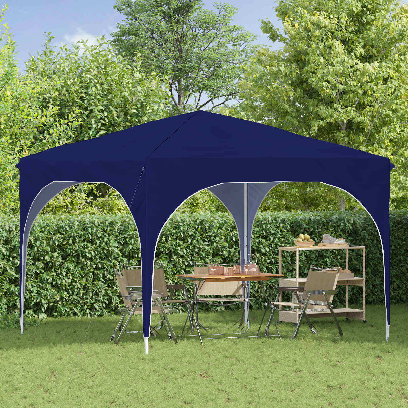 Pop-up šventinis palapinė 290 x 290 x 245 cm Mėlyna Pop-up šventinis palapinė 290 x 290 x 245 cm Mėlyna - Image 4