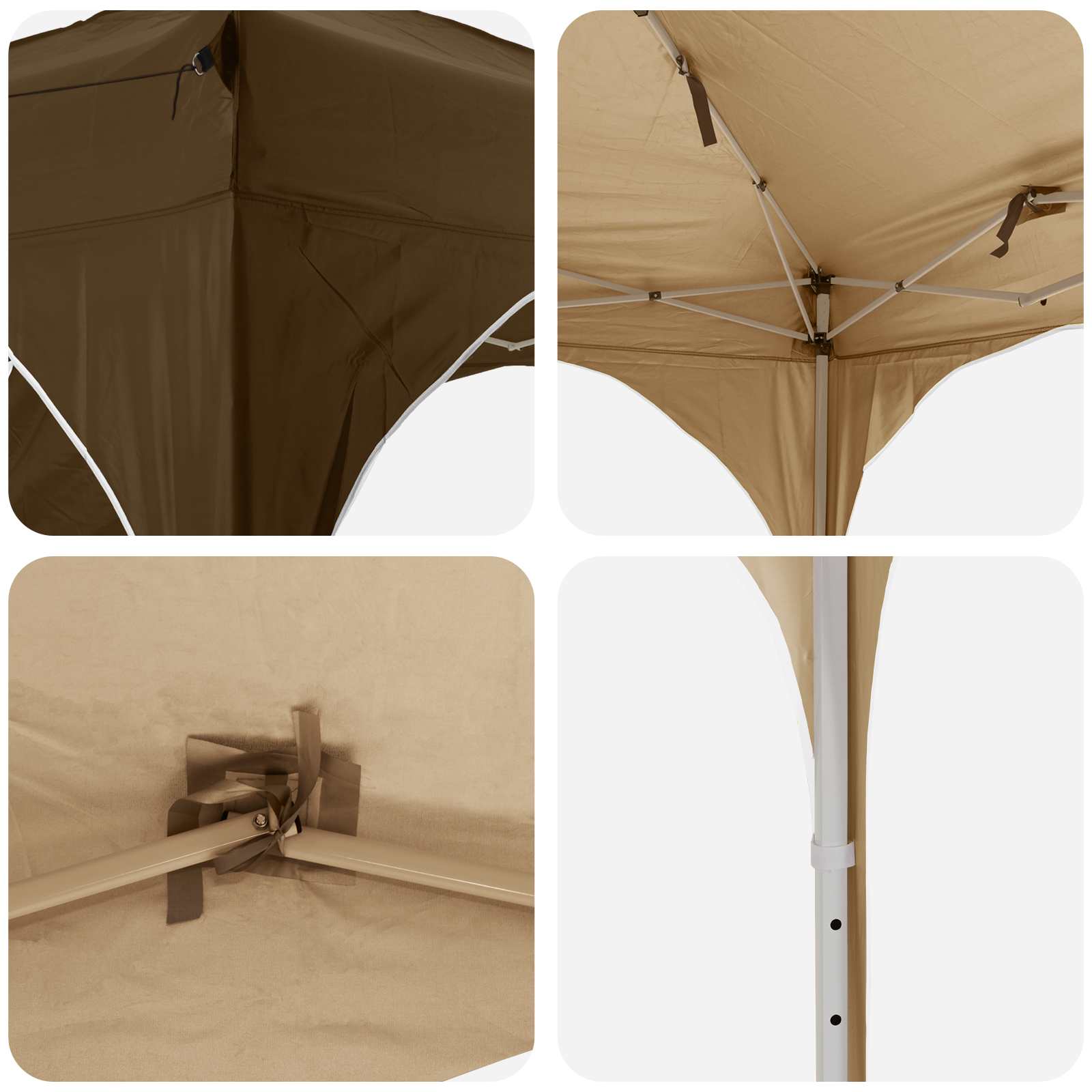 Pop-up šventinis palapinė 290 x 290 x 245 cm Taupe Pop-up šventinis palapinė 290 x 290 x 245 cm Taupe - Image 12