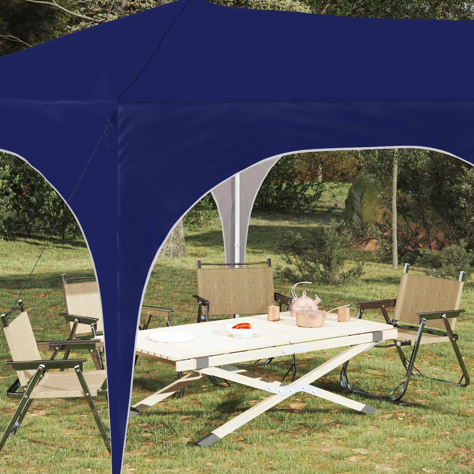 Pop-up šventinis palapinė 575 x 288 x 245 cm Mėlyna Pop-up šventinis palapinė 575 x 288 x 245 cm Mėlyna - Image 4