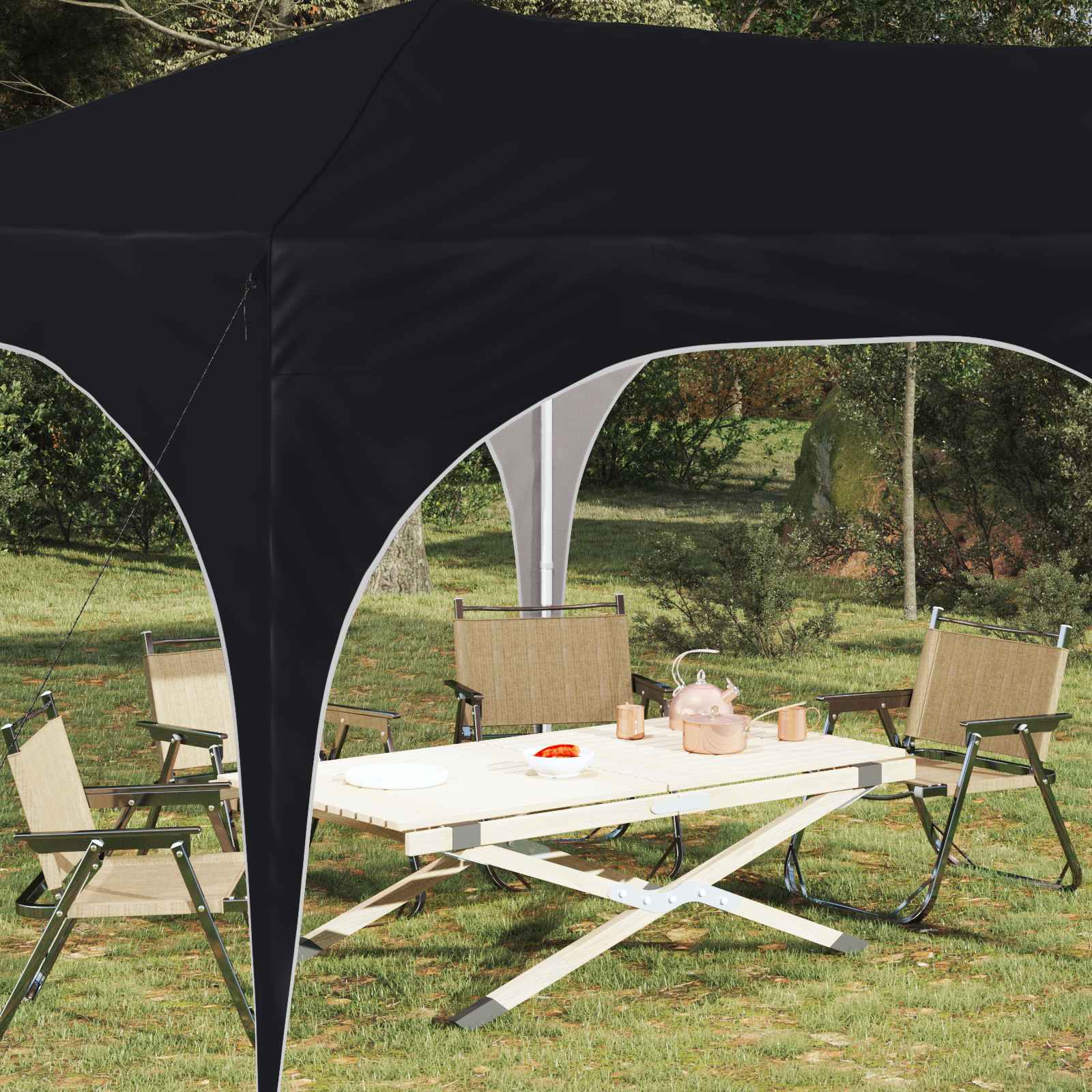 Pop-up šventinis palapinė 575 x 288 x 245 cm Antracito Pop-up šventinis palapinė 575 x 288 x 245 cm Antracito - Image 4