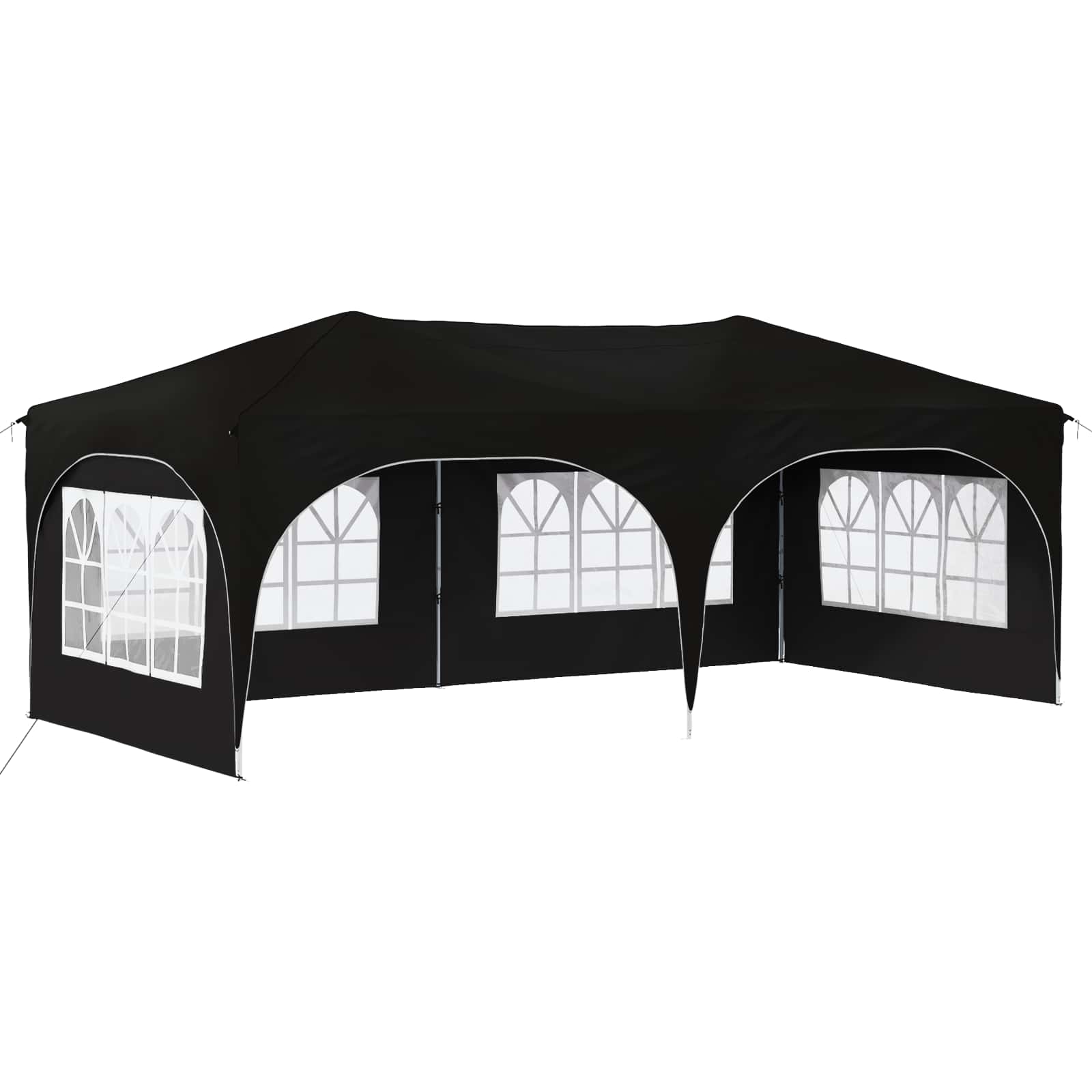 Pop-up šventinis palapinė 575 x 288 x 245 cm Juoda Pop-up šventinis palapinė 575 x 288 x 245 cm Juoda - Image 3
