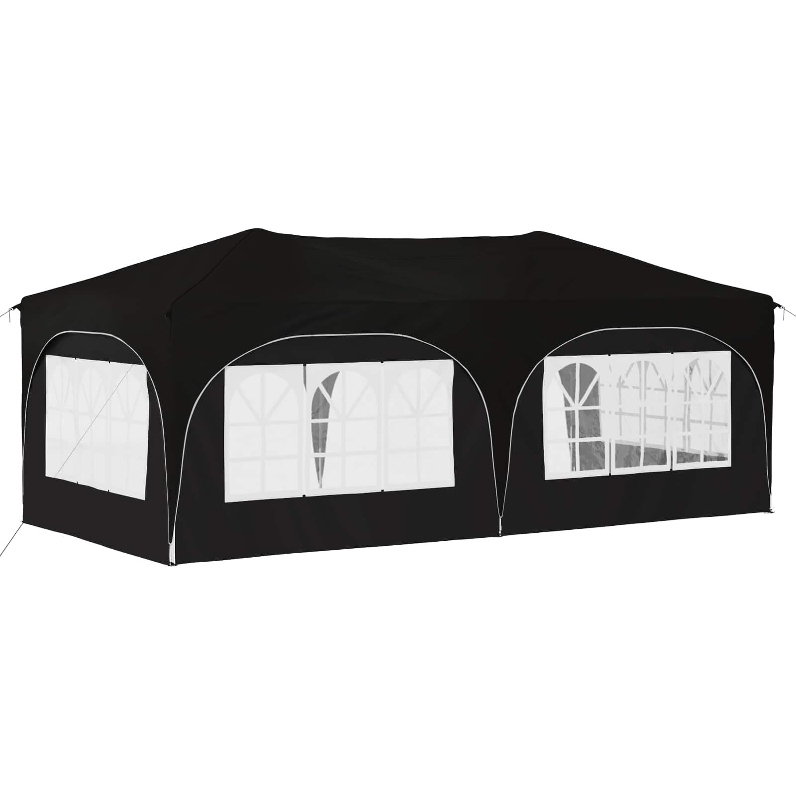 Pop-up šventinis palapinė 575 x 288 x 245 cm Juoda Pop-up šventinis palapinė 575 x 288 x 245 cm Juoda - Image 8