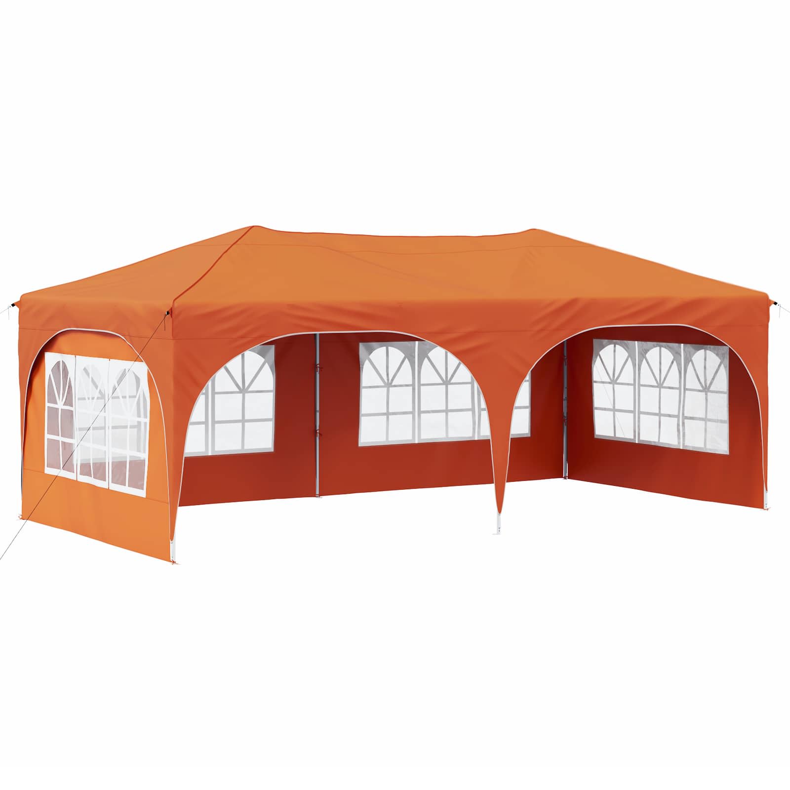 Pop-up šventinis palapinė 575 x 288 x 245 cm Oranžinė Pop-up šventinis palapinė 575 x 288 x 245 cm Oranžinė - Image 3