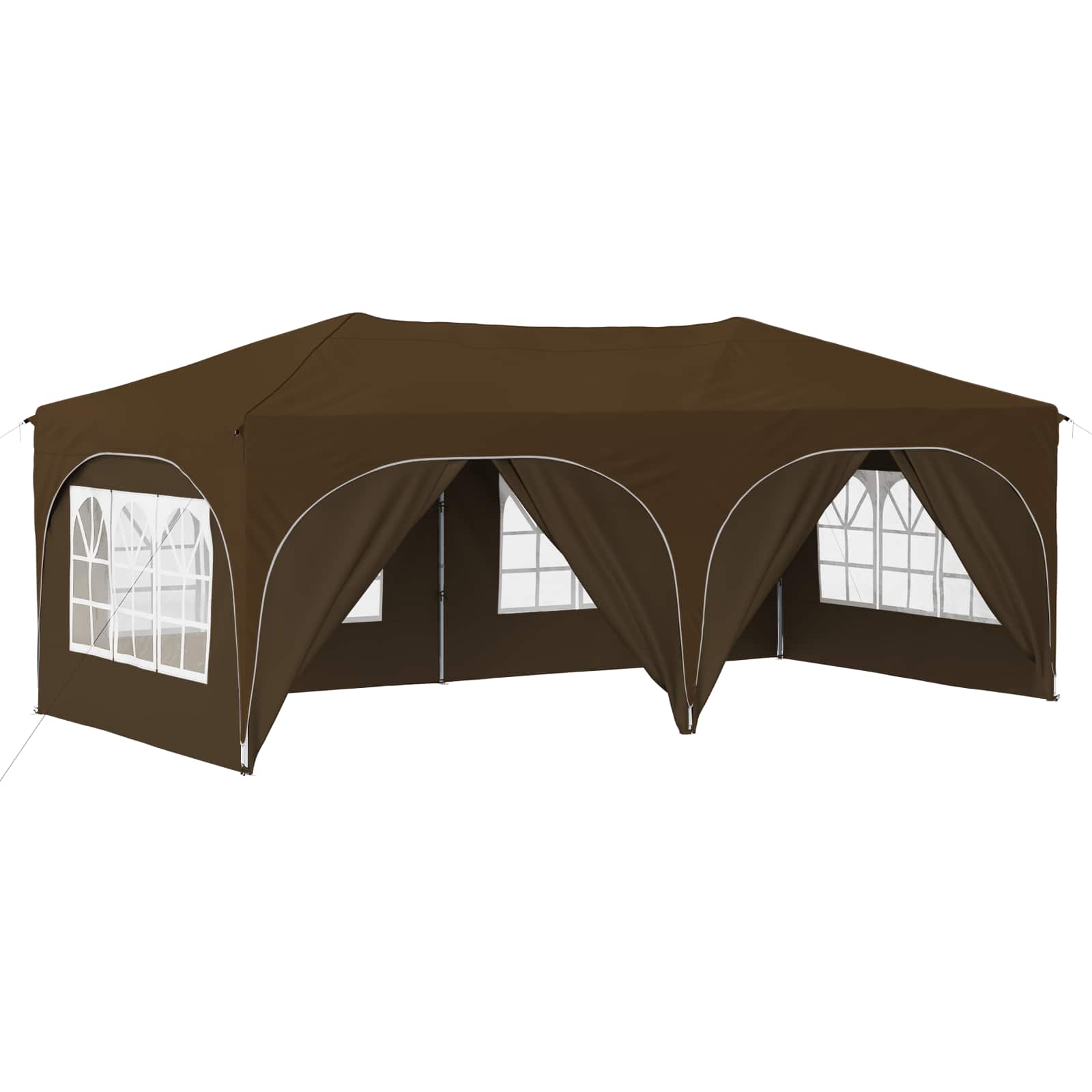 Pop-up šventinis palapinė 575 x 288 x 245 cm Taupe Pop-up šventinis palapinė 575 x 288 x 245 cm Taupe - Image 3