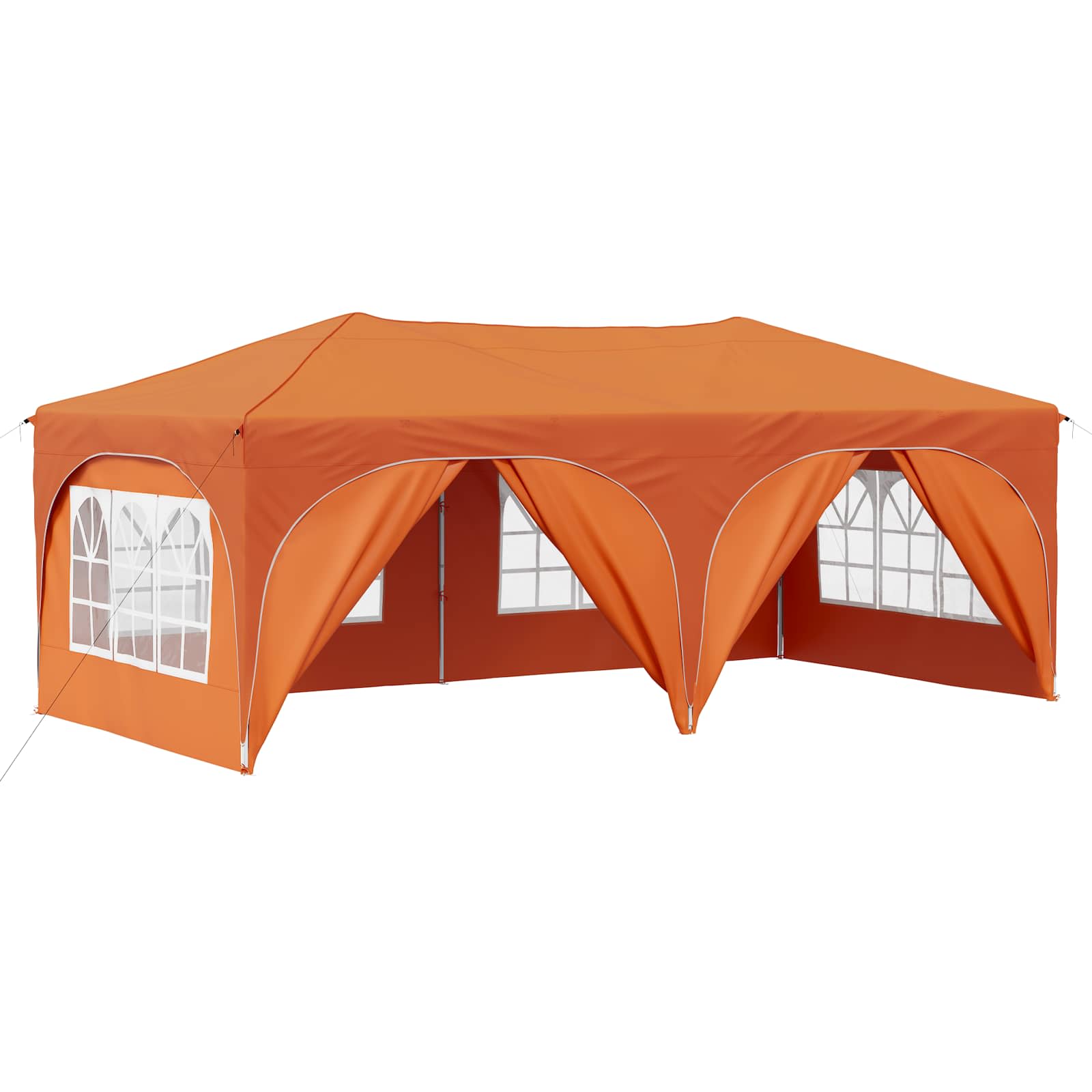 Pop-up šventinis palapinė 575 x 288 x 245 cm Oranžinė Pop-up šventinis palapinė 575 x 288 x 245 cm Oranžinė - Image 3