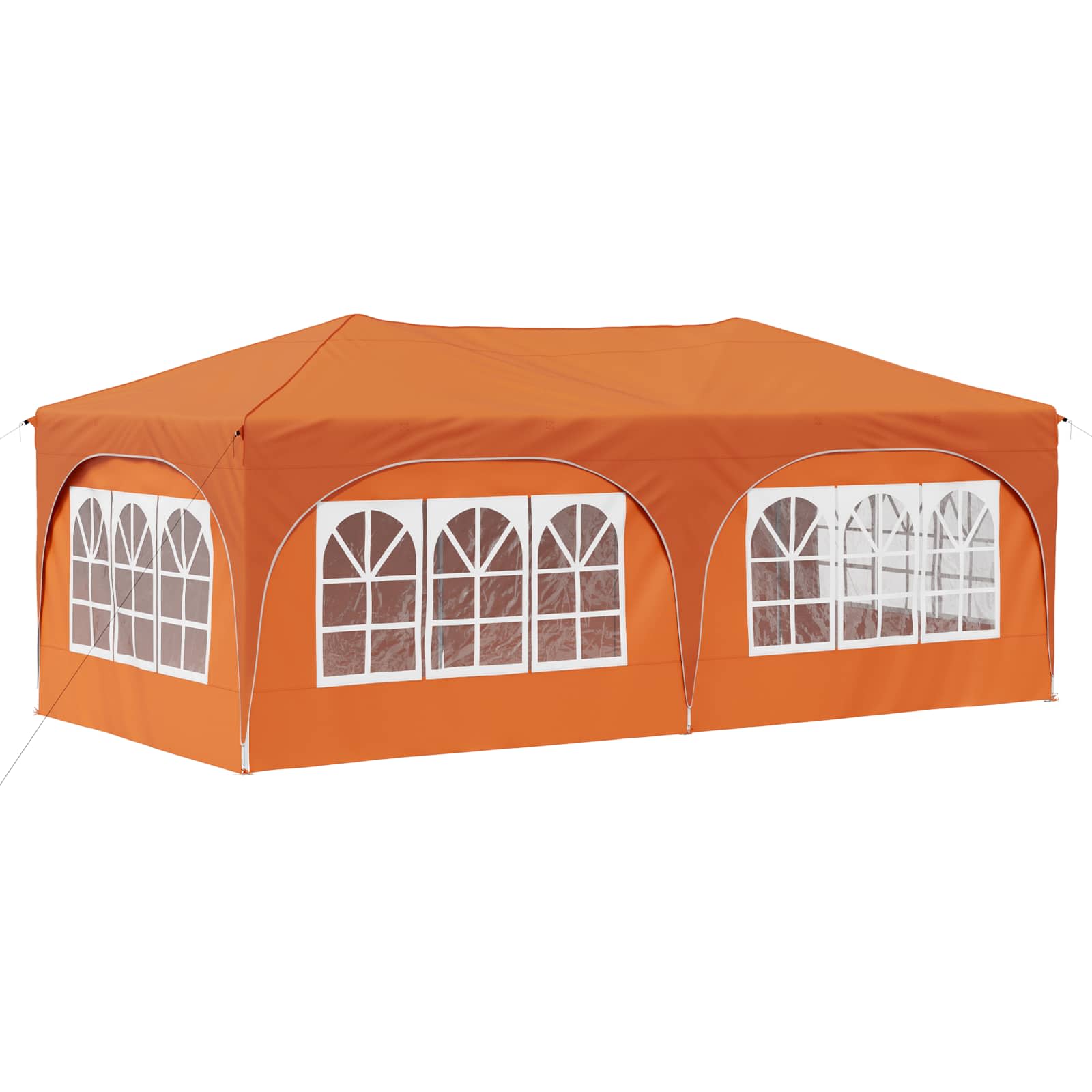Pop-up šventinis palapinė 575 x 288 x 245 cm Oranžinė Pop-up šventinis palapinė 575 x 288 x 245 cm Oranžinė - Image 9