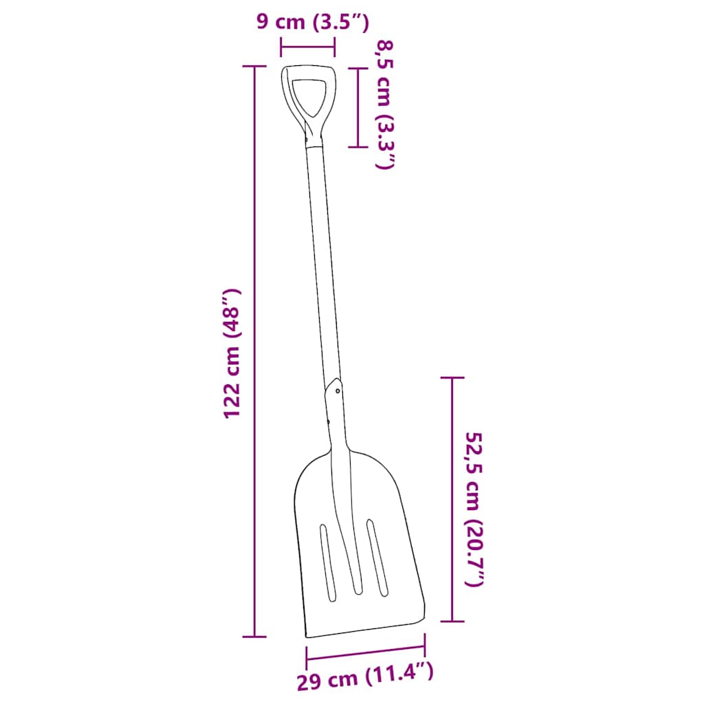 Spade Sidabrinė 29 x 122 cm Aliuminis Spade Sidabrinė 29 x 122 cm Aliuminis - Image 9