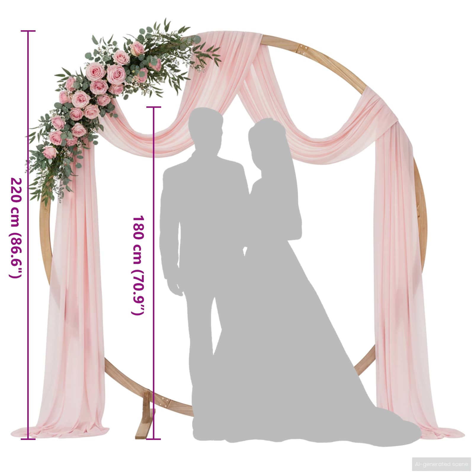Vestuvinis Arklys Šviesiai rudas 224 x 80 x 220 cm Vestuvinis Arklys Šviesiai rudas 224 x 80 x 220 cm
