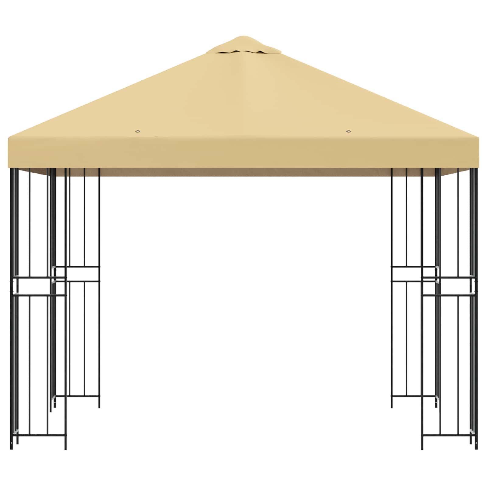 Pavėsinė 3 x 3 m Kreminė Poliesteris ir plienas 190 gsm Pavėsinė 3 x 3 m Kreminė Poliesteris ir plienas 190 gsm - Image 4