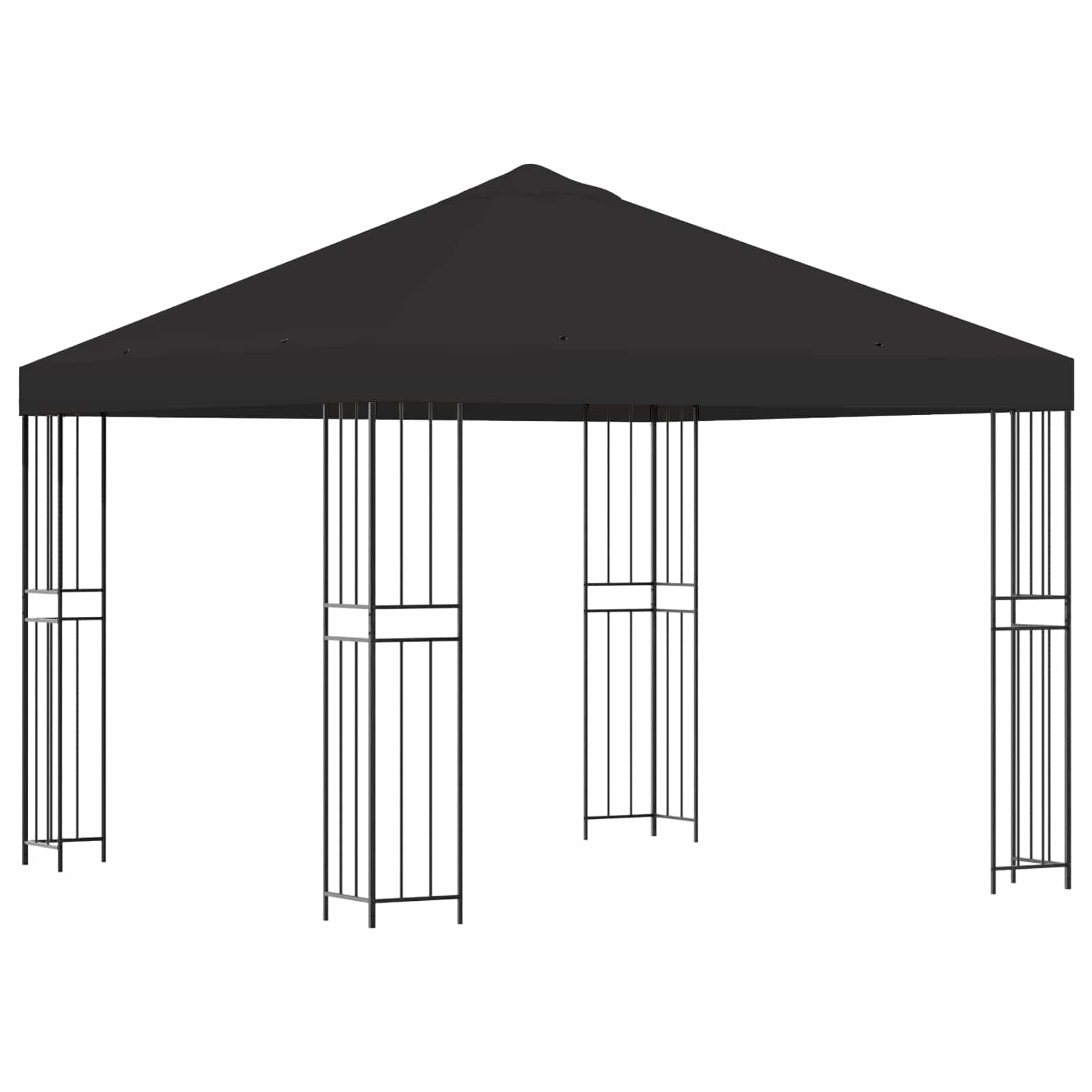 Pavėsinė 3 x 3 m Antracito Poliesteris ir plienas 190 gsm Pavėsinė 3 x 3 m Antracito Poliesteris ir plienas 190 gsm - Image 3