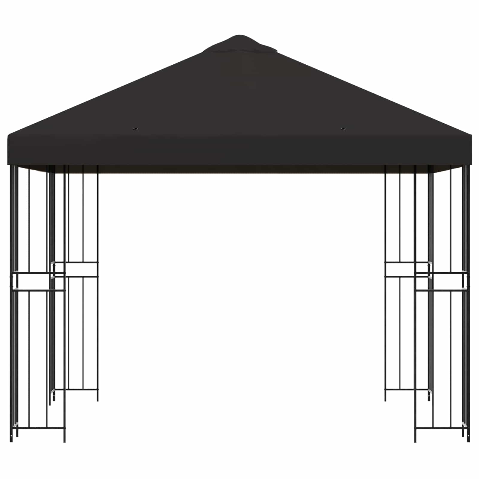 Pavėsinė 3 x 3 m Antracito Poliesteris ir plienas 190 gsm Pavėsinė 3 x 3 m Antracito Poliesteris ir plienas 190 gsm - Image 4