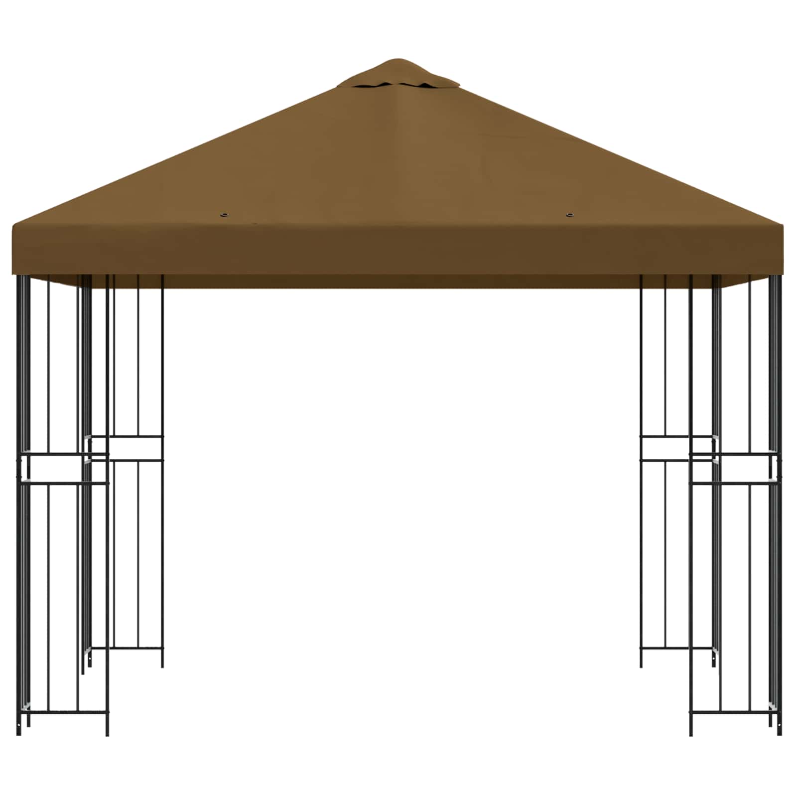 Pavėsinė 3 x 3 m Taupe Poliesteris ir plienas 190 gsm Pavėsinė 3 x 3 m Taupe Poliesteris ir plienas 190 gsm - Image 4