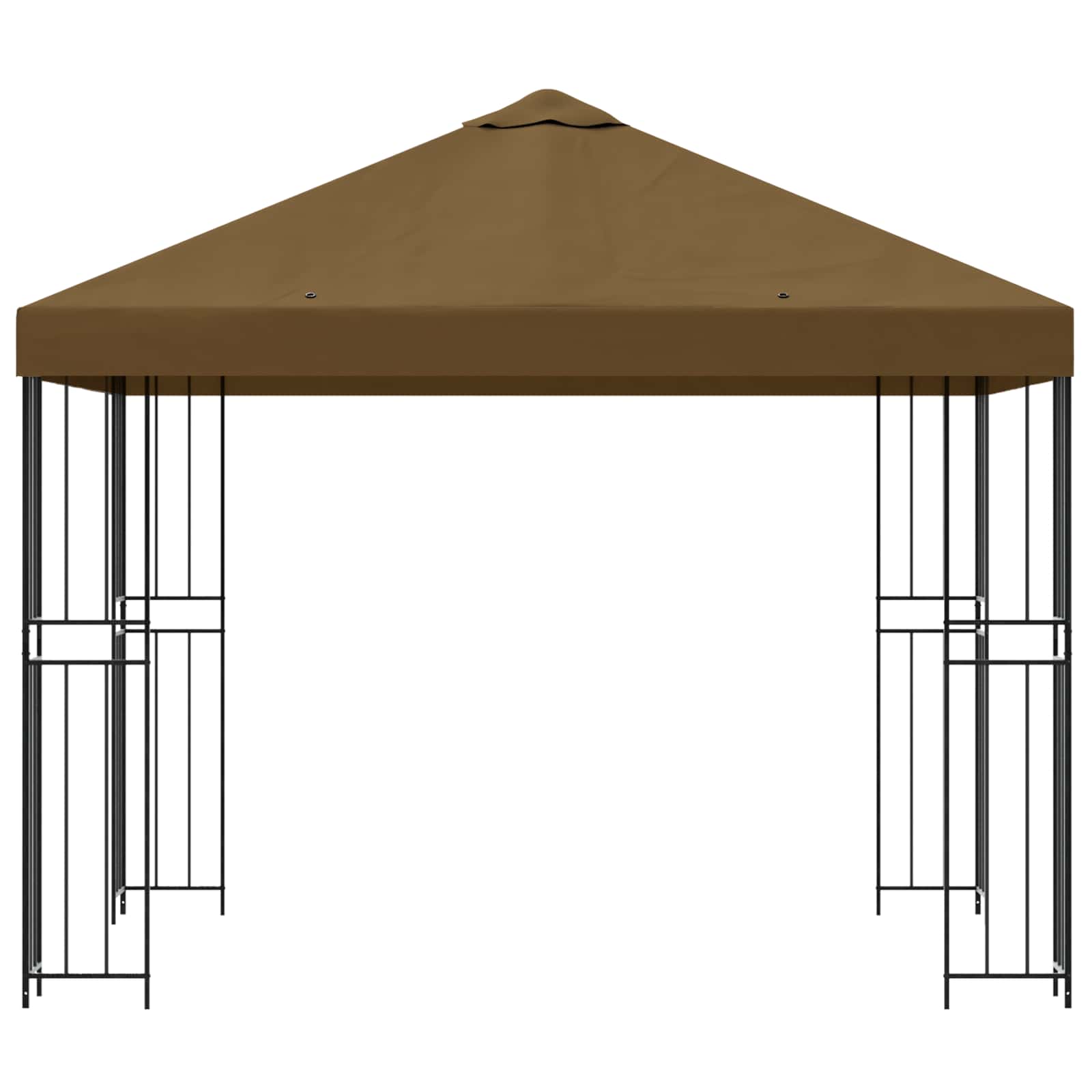 Pavėsinė 3 x 3 m Taupe Poliesteris ir plienas 190 gsm Pavėsinė 3 x 3 m Taupe Poliesteris ir plienas 190 gsm - Image 5