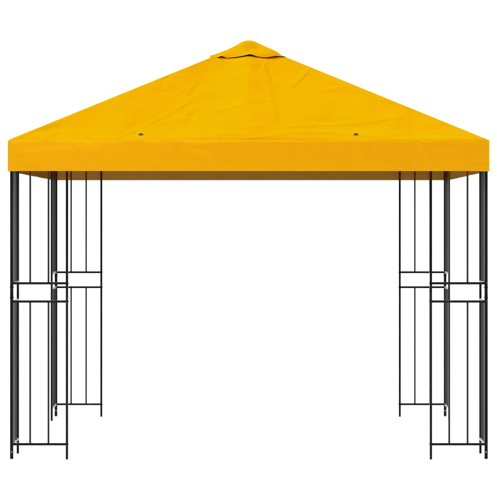 Pavėsinė 3 x 3 m Geltona Poliesteris ir plienas 190 gsm Pavėsinė 3 x 3 m Geltona Poliesteris ir plienas 190 gsm - Image 5