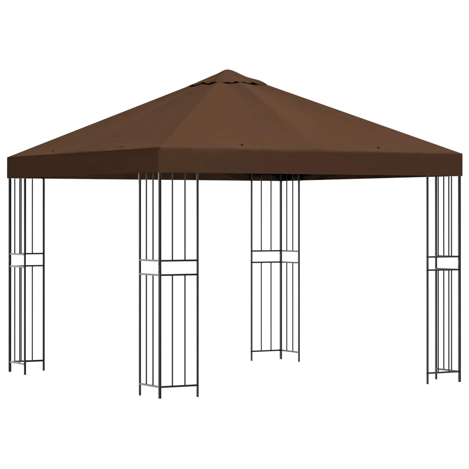Pavėsinė 3 x 3 m Ruda Poliesteris ir plienas 190 gsm Pavėsinė 3 x 3 m Ruda Poliesteris ir plienas 190 gsm - Image 3