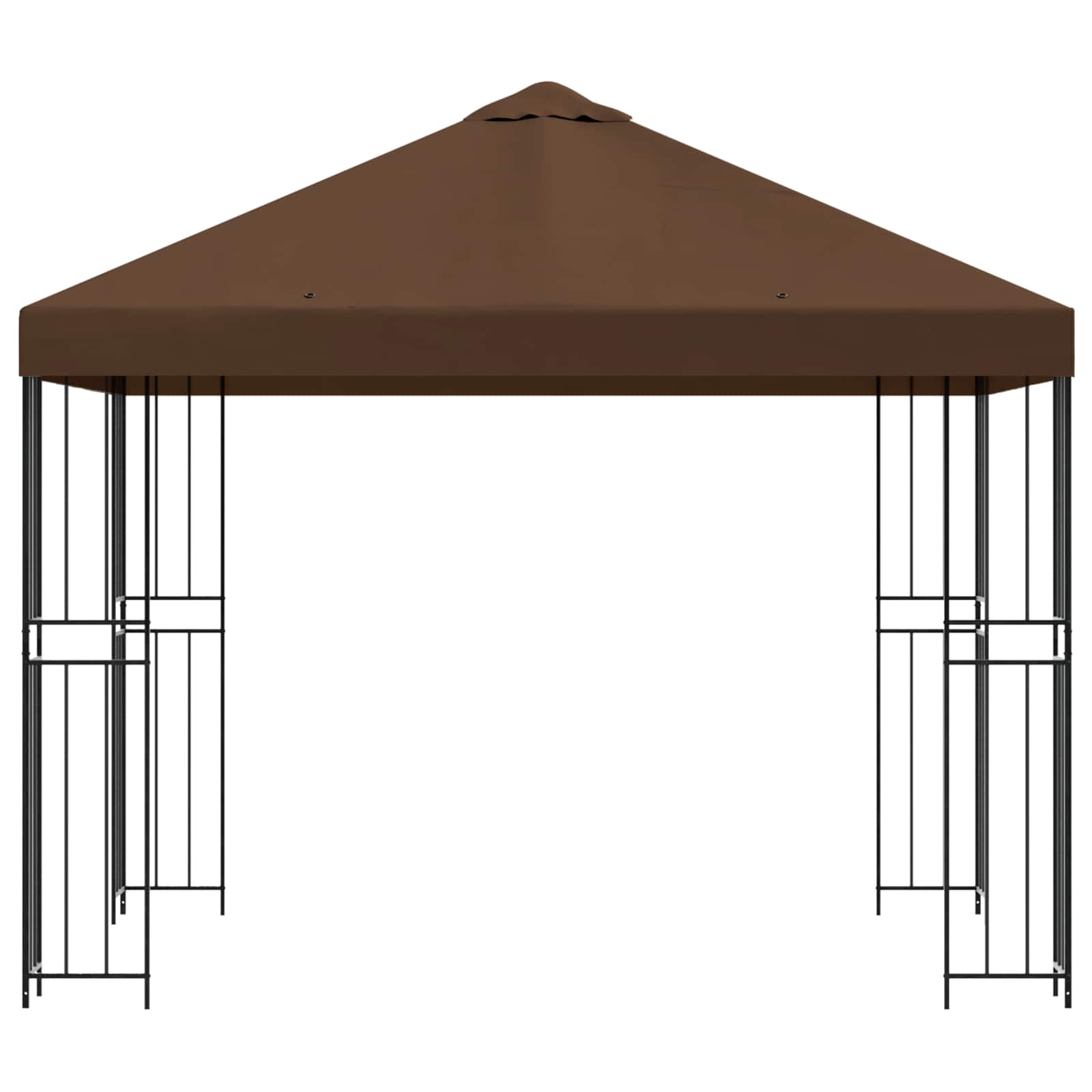 Pavėsinė 3 x 3 m Ruda Poliesteris ir plienas 190 gsm Pavėsinė 3 x 3 m Ruda Poliesteris ir plienas 190 gsm - Image 4