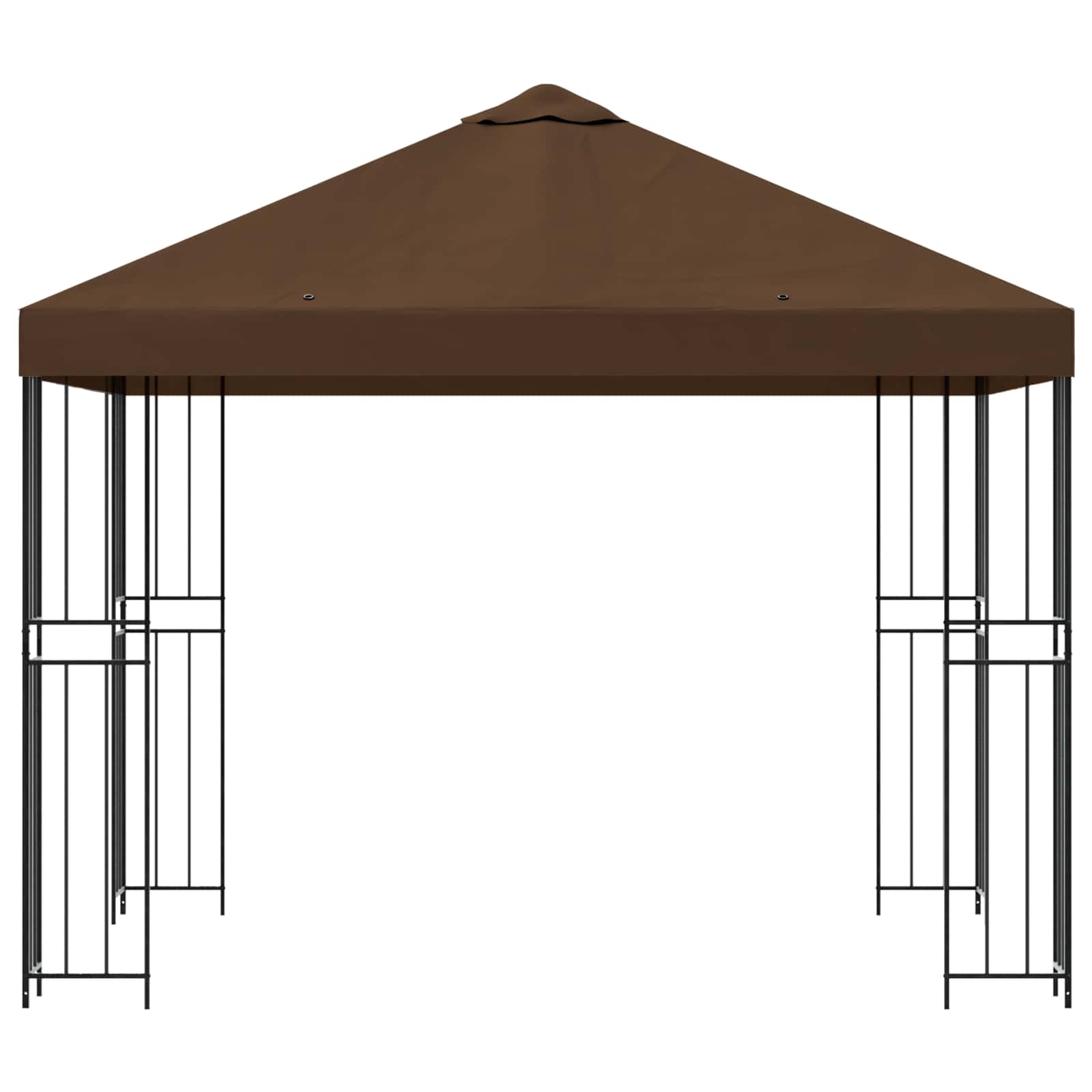 Pavėsinė 3 x 3 m Ruda Poliesteris ir plienas 190 gsm Pavėsinė 3 x 3 m Ruda Poliesteris ir plienas 190 gsm - Image 5