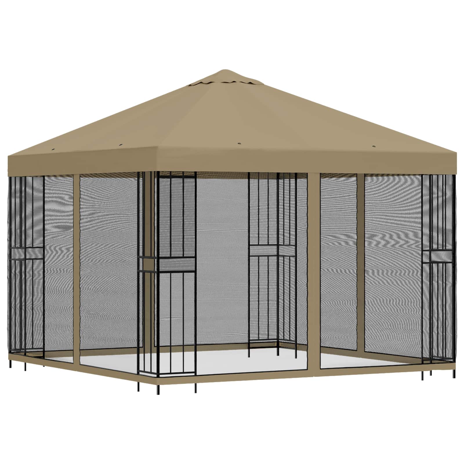Sodo pavėsinė su šoninėmis sienelėmis 3 x 3 m Smėlio Sodo pavėsinė su šoninėmis sienelėmis 3 x 3 m Smėlio - Image 4