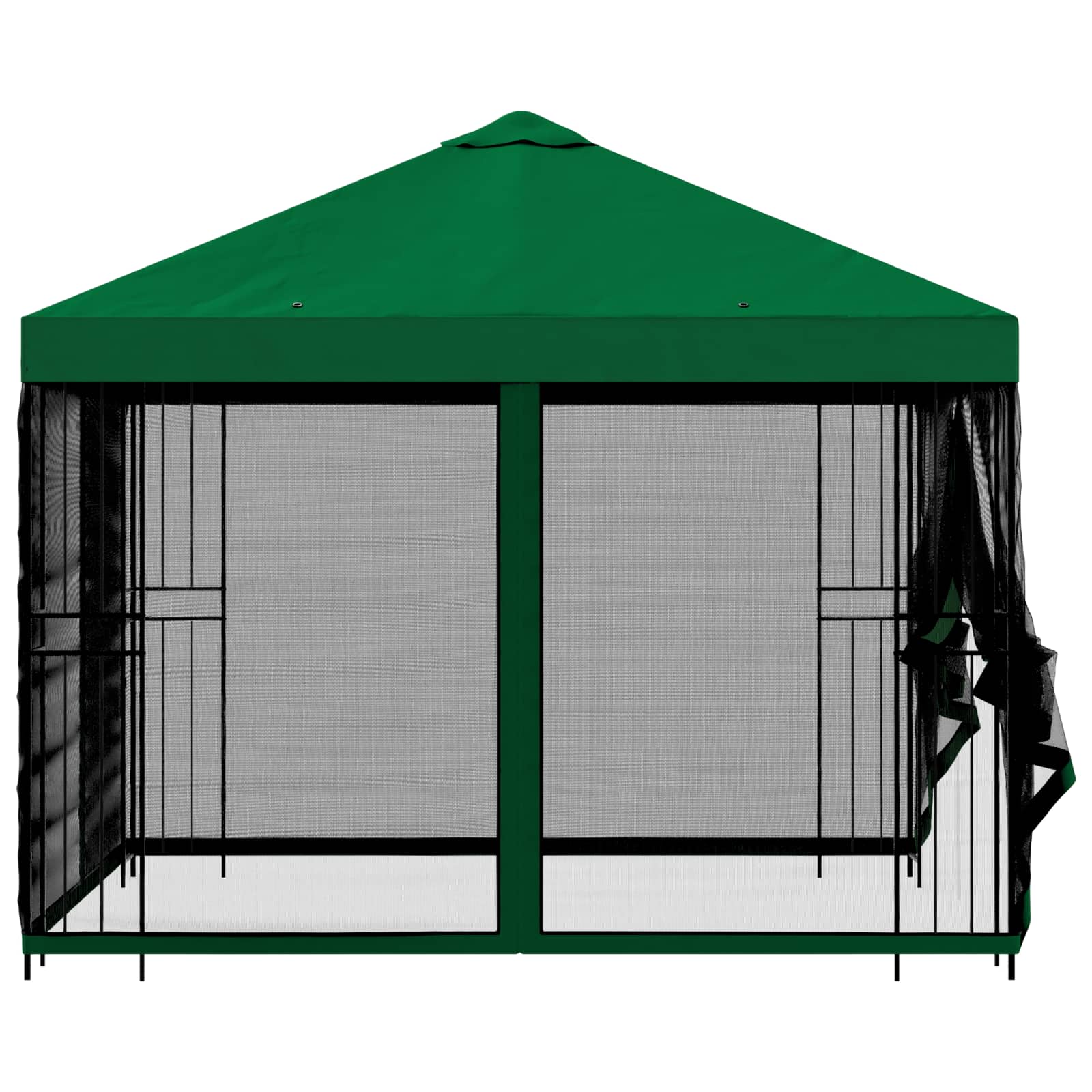 Sodo pavėsinė su šoninėmis sienelėmis 3 x 3 m Žalia Sodo pavėsinė su šoninėmis sienelėmis 3 x 3 m Žalia - Image 7