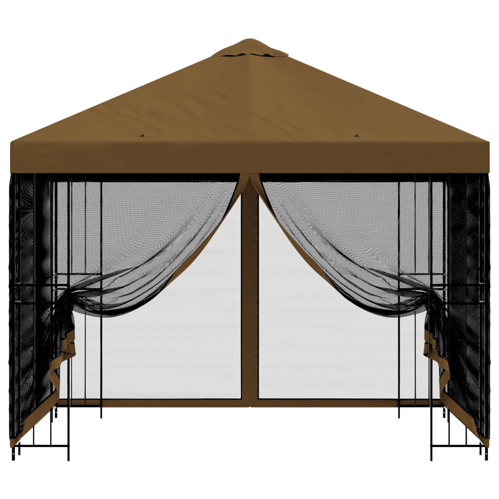 Sodo pavėsinė su šoninėmis sienelėmis 3 x 3 m Taupe Sodo pavėsinė su šoninėmis sienelėmis 3 x 3 m Taupe - Image 6