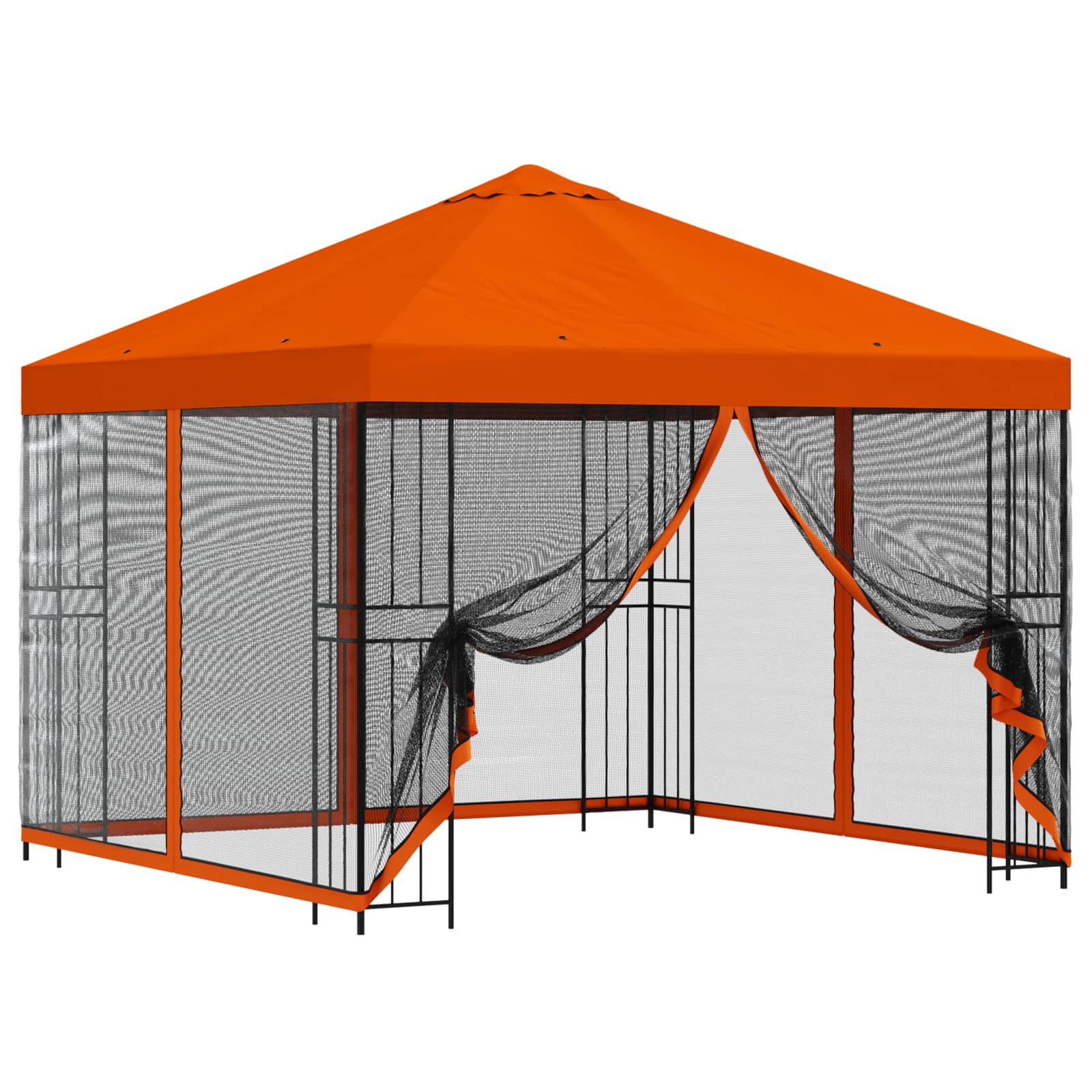 Sodo pavėsinė su šoninėmis sienelėmis 3 x 3 m Oranžinė Sodo pavėsinė su šoninėmis sienelėmis 3 x 3 m Oranžinė - Image 3