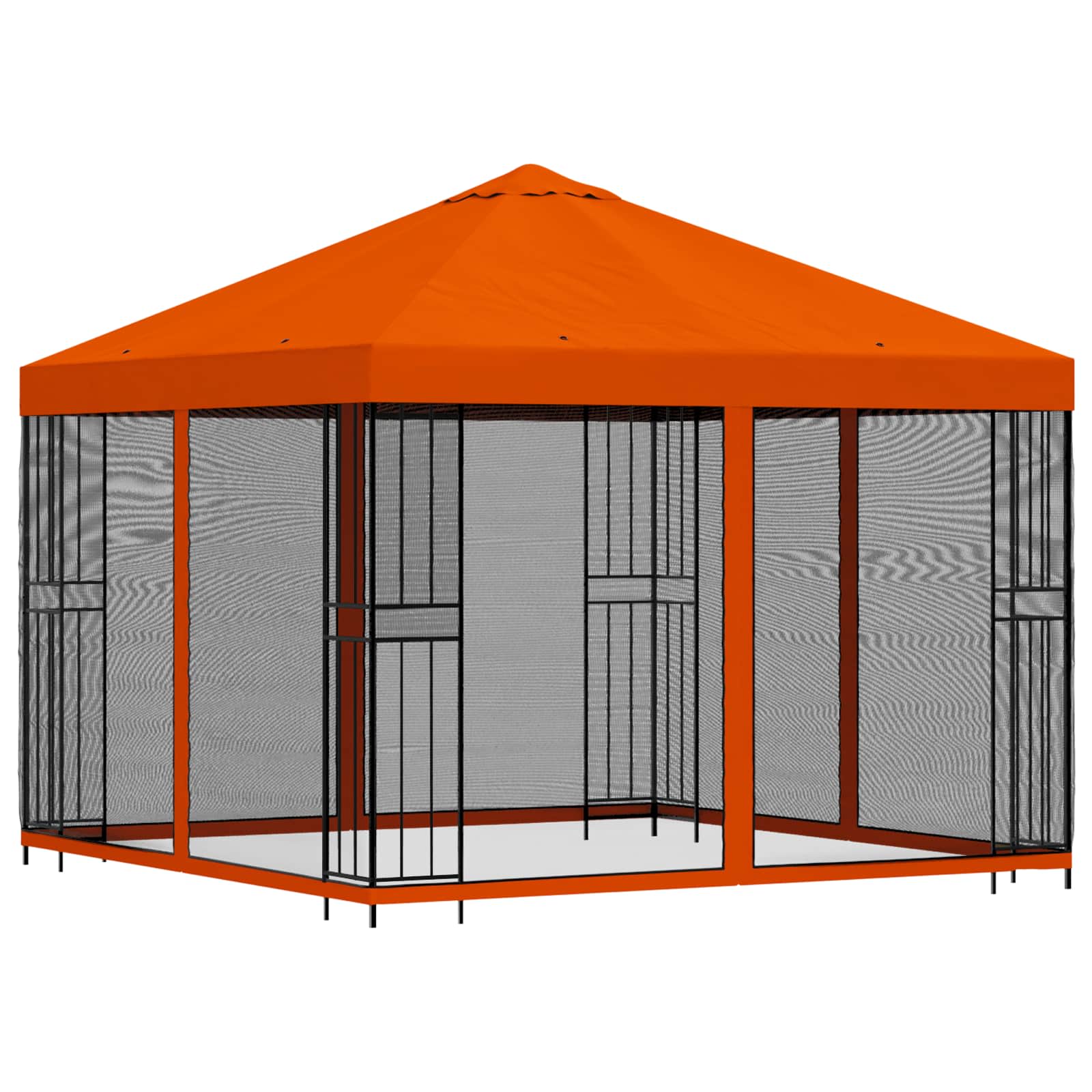 Sodo pavėsinė su šoninėmis sienelėmis 3 x 3 m Oranžinė Sodo pavėsinė su šoninėmis sienelėmis 3 x 3 m Oranžinė - Image 4