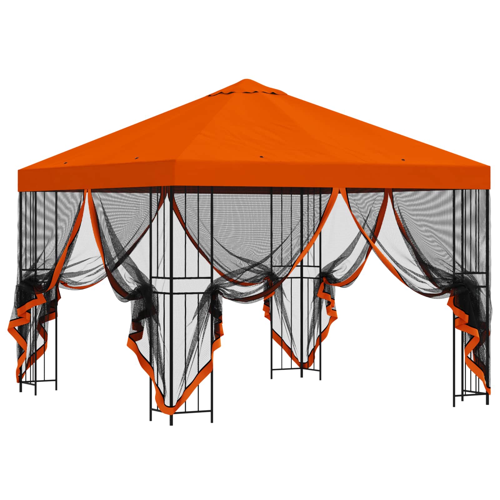 Sodo pavėsinė su šoninėmis sienelėmis 3 x 3 m Oranžinė Sodo pavėsinė su šoninėmis sienelėmis 3 x 3 m Oranžinė - Image 5