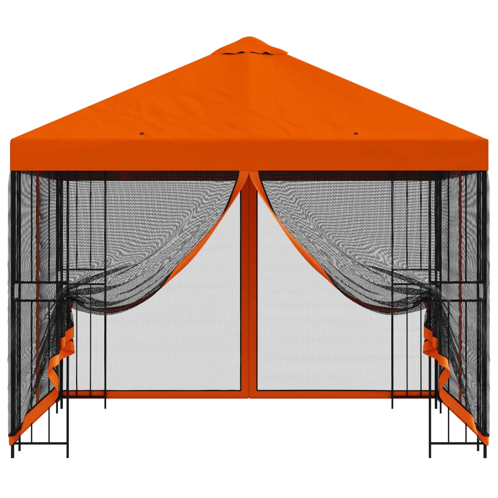 Sodo pavėsinė su šoninėmis sienelėmis 3 x 3 m Oranžinė Sodo pavėsinė su šoninėmis sienelėmis 3 x 3 m Oranžinė - Image 6