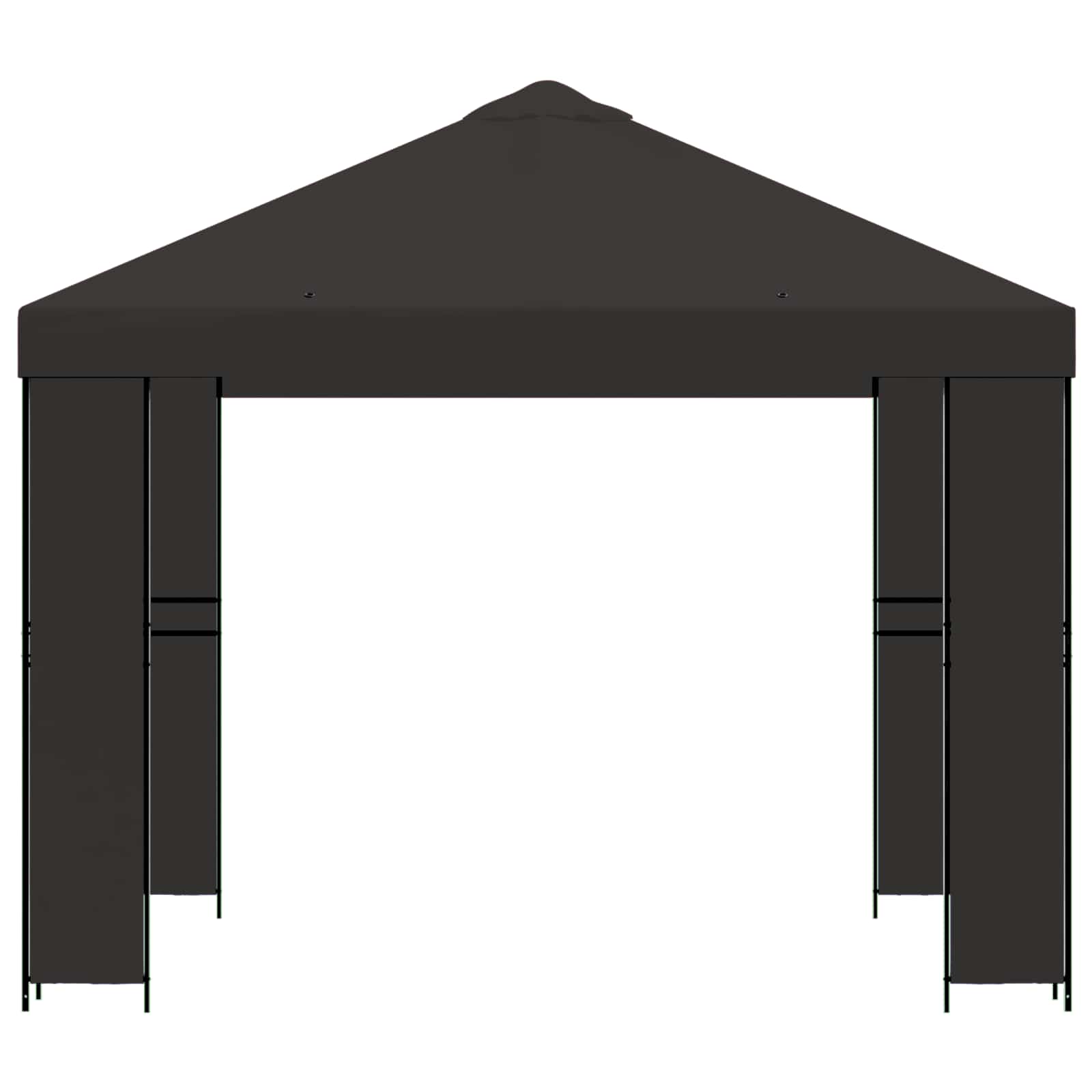Pavėsinė 3 x 3 m Antracito Poliesteris ir plienas 190 gsm Pavėsinė 3 x 3 m Antracito Poliesteris ir plienas 190 gsm - Image 4