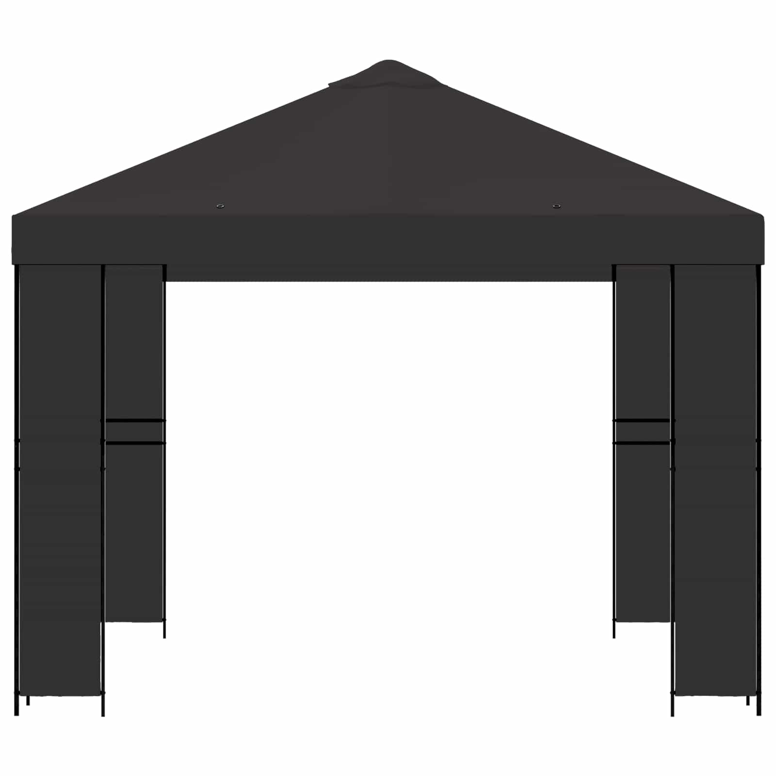 Pavėsinė 3 x 3 m Antracito Poliesteris ir plienas 190 gsm Pavėsinė 3 x 3 m Antracito Poliesteris ir plienas 190 gsm - Image 5