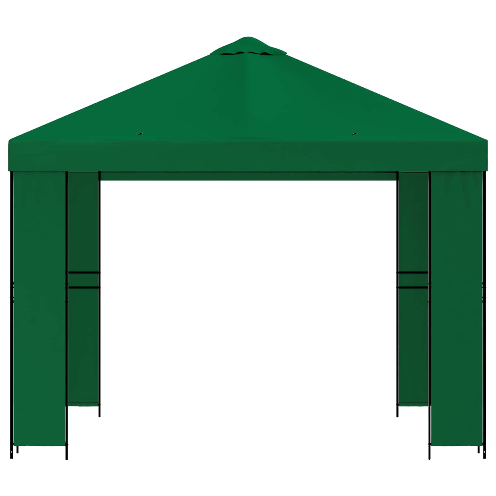 Pavėsinė 3 x 3 m Žalia Poliesteris ir plienas 190 gsm Pavėsinė 3 x 3 m Žalia Poliesteris ir plienas 190 gsm - Image 4