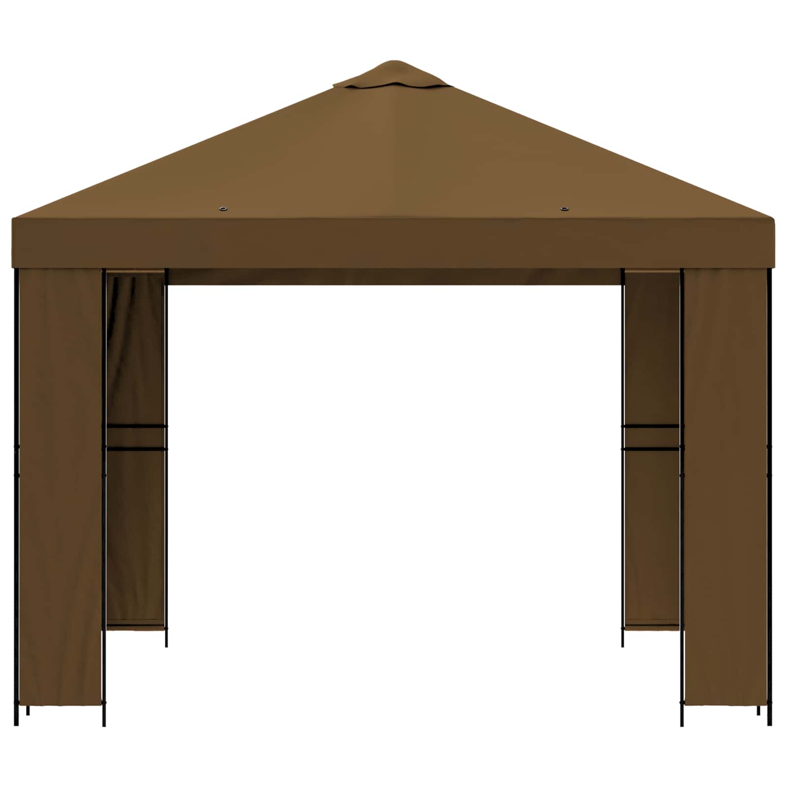 Pavėsinė 3 x 3 m Taupe Poliesteris ir plienas 190 gsm Pavėsinė 3 x 3 m Taupe Poliesteris ir plienas 190 gsm - Image 5
