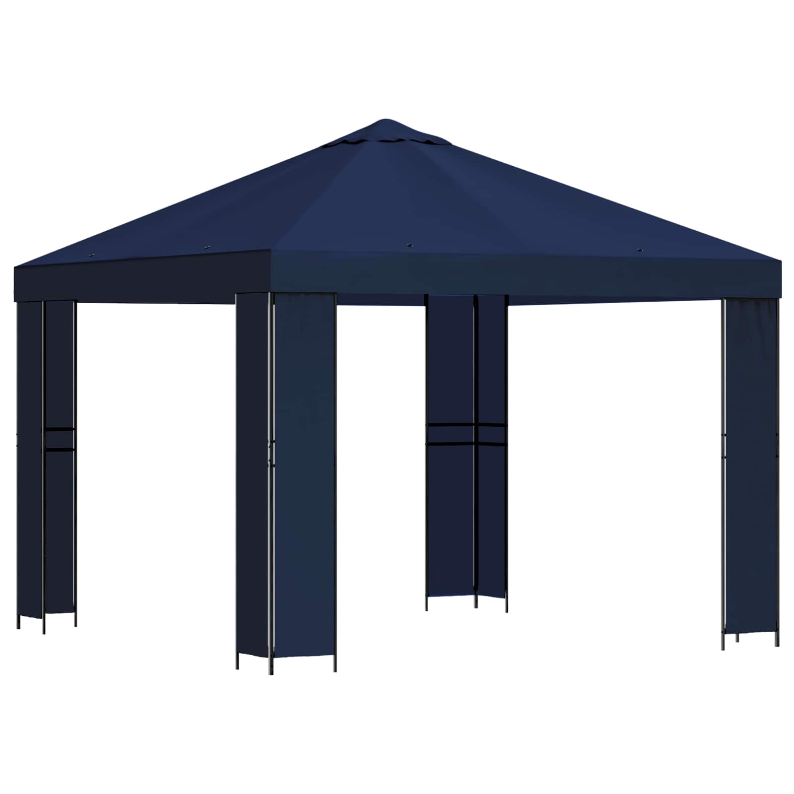 Pavėsinė 3 x 3 m Mėlyna Poliesteris ir plienas 190 gsm Pavėsinė 3 x 3 m Mėlyna Poliesteris ir plienas 190 gsm - Image 3