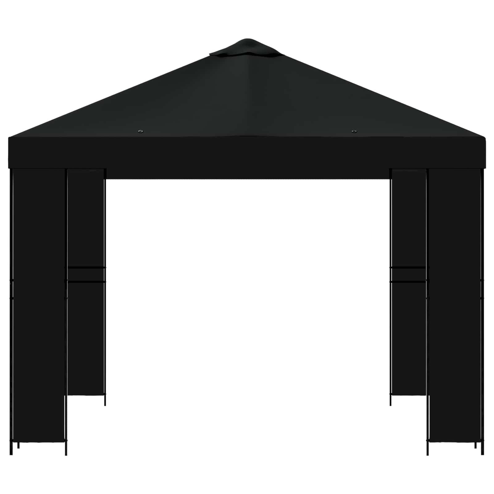 Pavėsinė 3 x 3 m Juoda Poliesteris ir plienas 190 gsm Pavėsinė 3 x 3 m Juoda Poliesteris ir plienas 190 gsm - Image 5