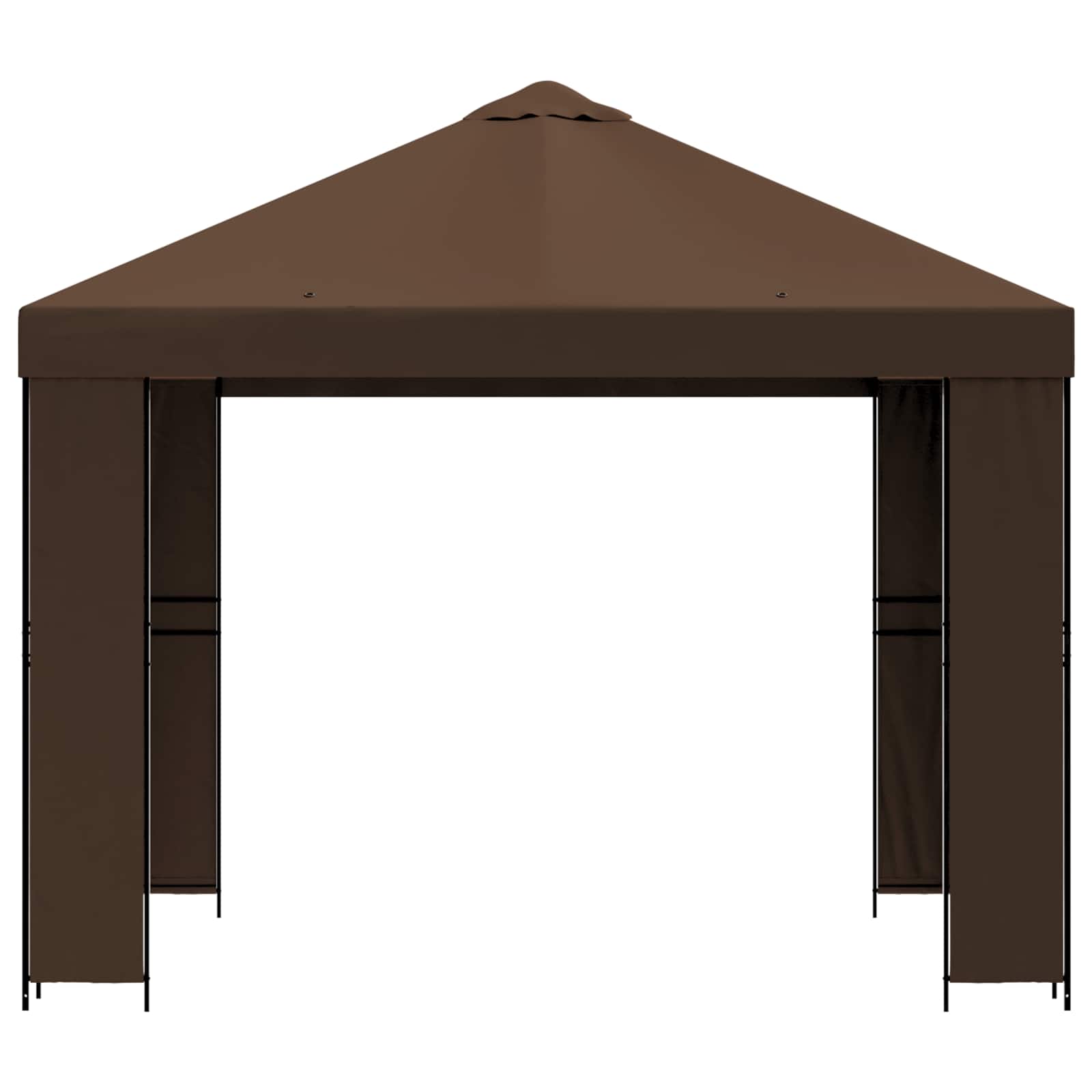 Pavėsinė 3 x 3 m Ruda Poliesteris ir plienas 190 gsm Pavėsinė 3 x 3 m Ruda Poliesteris ir plienas 190 gsm - Image 4
