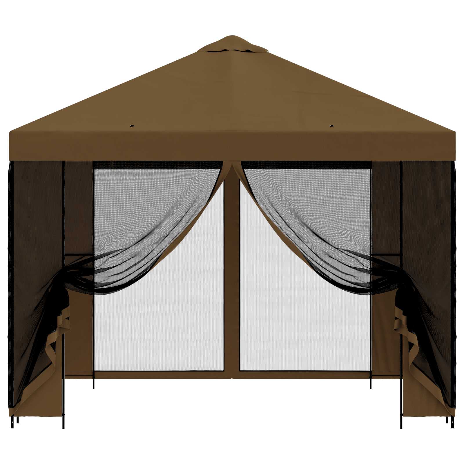 Sodo pavėsinė su šoninėmis sienelėmis 3 x 3 m Taupe Sodo pavėsinė su šoninėmis sienelėmis 3 x 3 m Taupe - Image 6