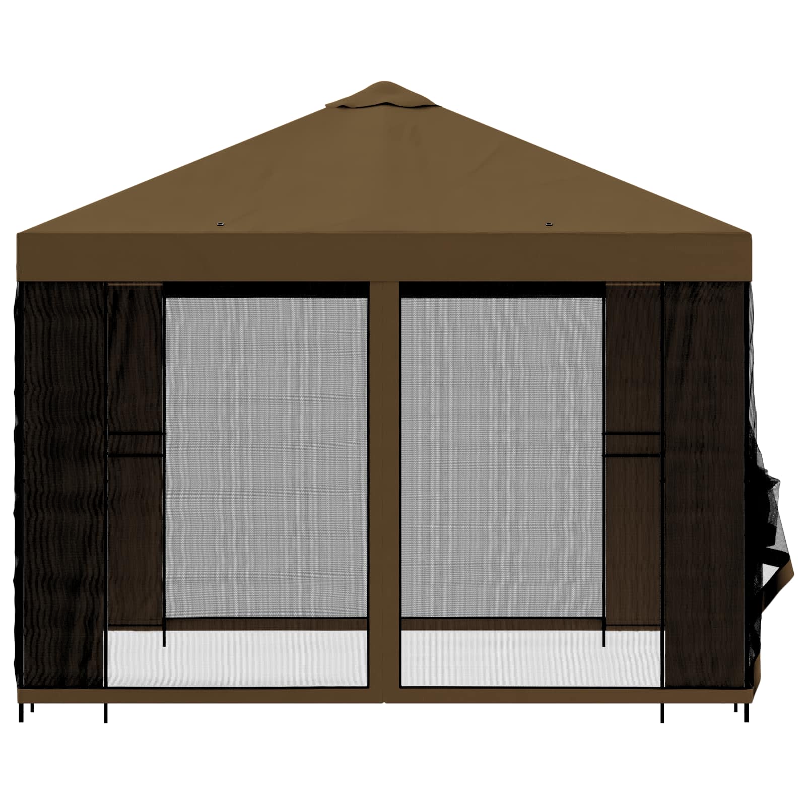 Sodo pavėsinė su šoninėmis sienelėmis 3 x 3 m Taupe Sodo pavėsinė su šoninėmis sienelėmis 3 x 3 m Taupe - Image 7