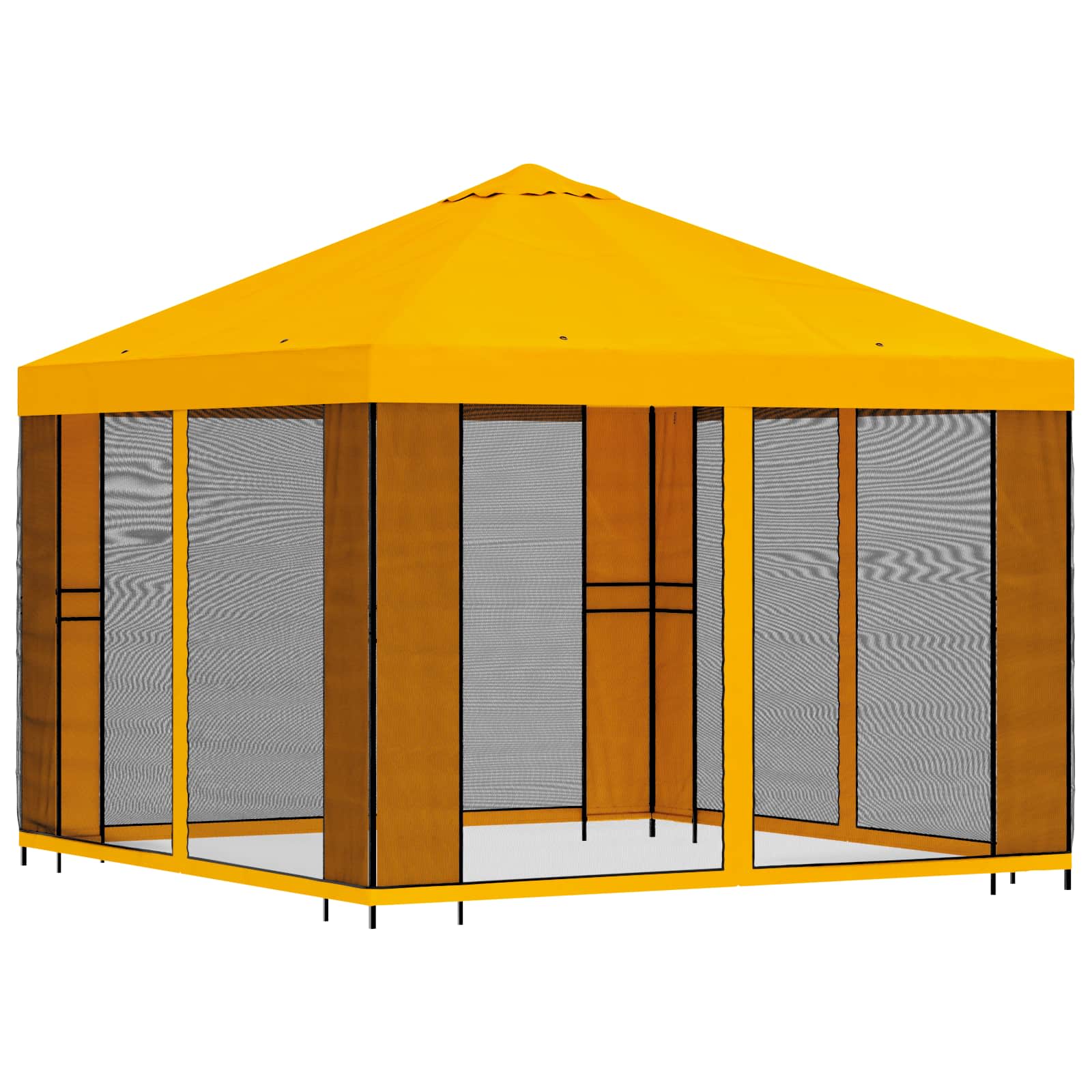 Sodo pavėsinė su šoninėmis sienelėmis 3 x 3 m Geltona Sodo pavėsinė su šoninėmis sienelėmis 3 x 3 m Geltona - Image 4