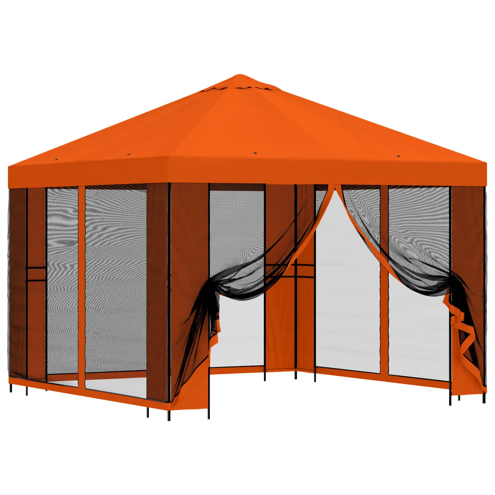 Sodo pavėsinė su šoninėmis sienelėmis 3 x 3 m Oranžinė Sodo pavėsinė su šoninėmis sienelėmis 3 x 3 m Oranžinė - Image 3