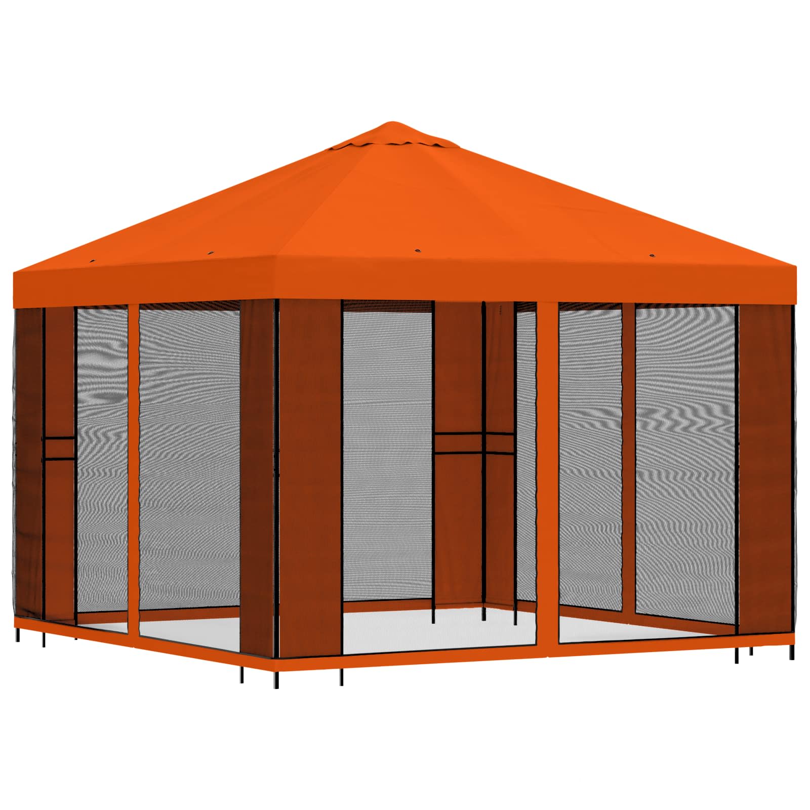 Sodo pavėsinė su šoninėmis sienelėmis 3 x 3 m Oranžinė Sodo pavėsinė su šoninėmis sienelėmis 3 x 3 m Oranžinė - Image 4