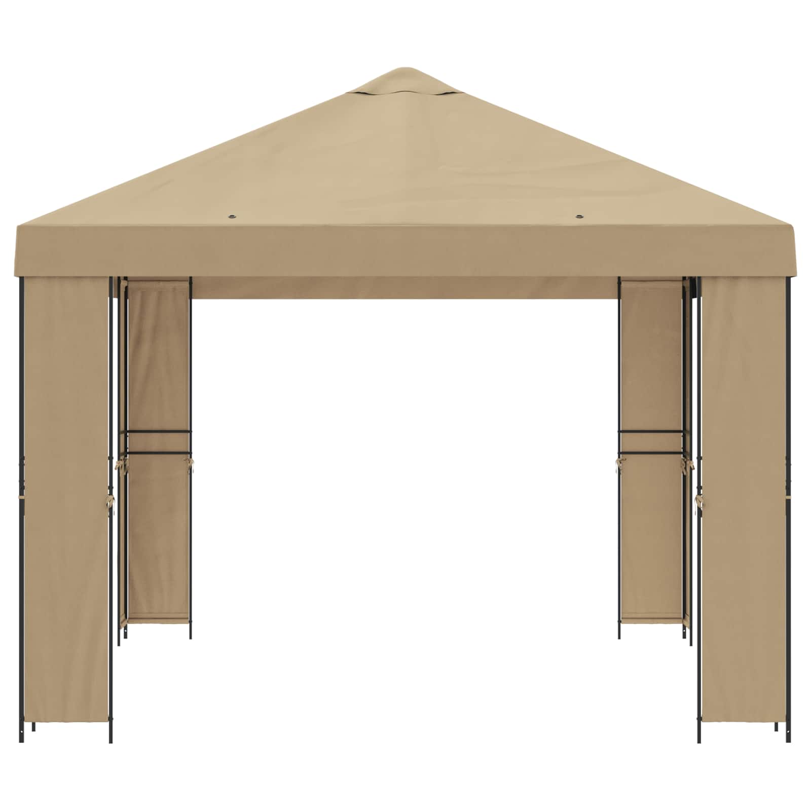 Pavėsinė 4 × 3 m Smėlio Poliesteris ir plienas 190 gsm Pavėsinė 4 × 3 m Smėlio Poliesteris ir plienas 190 gsm - Image 5